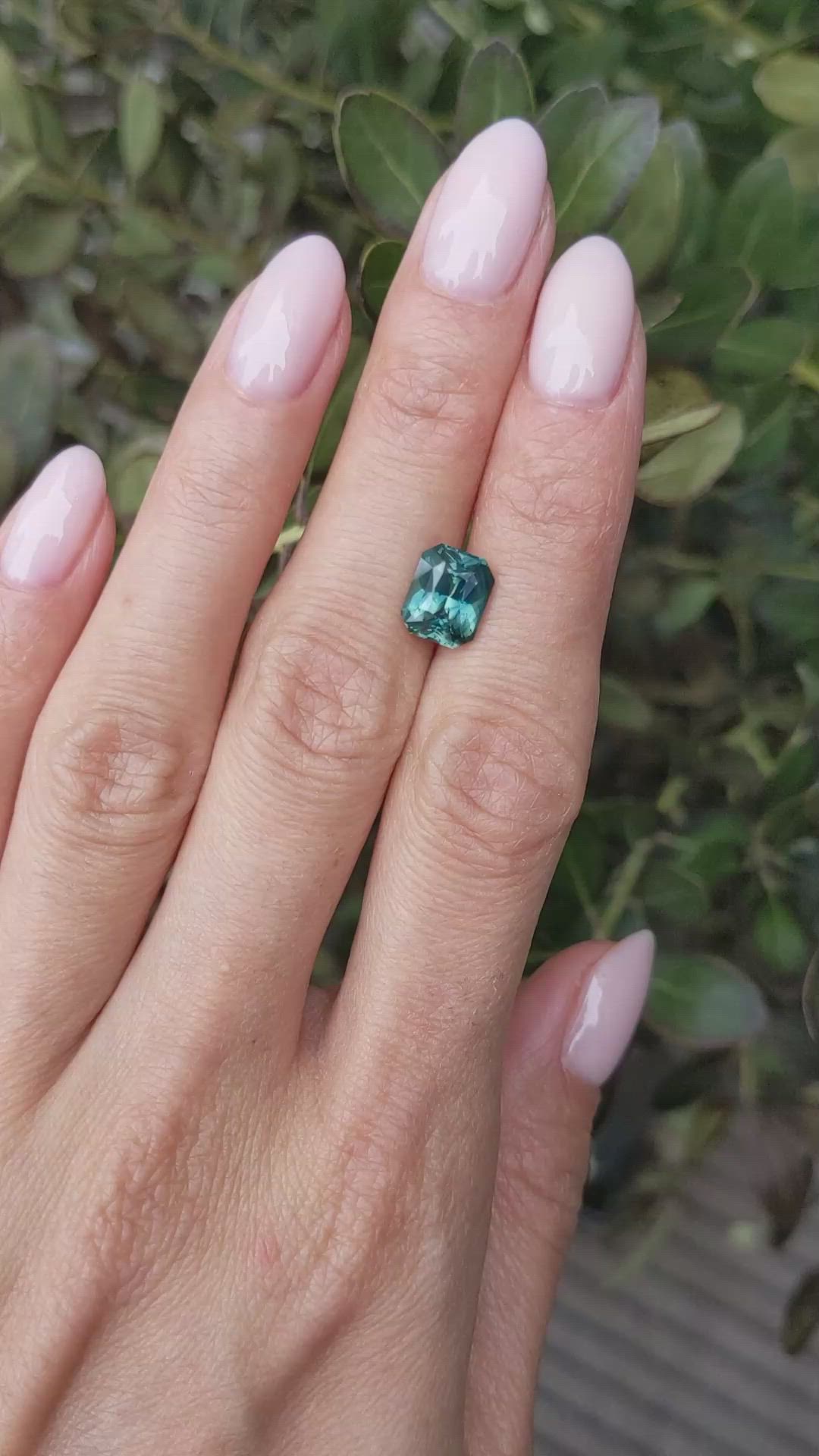 3.05 Ct. Green Sapphire from Madagascar Size Video