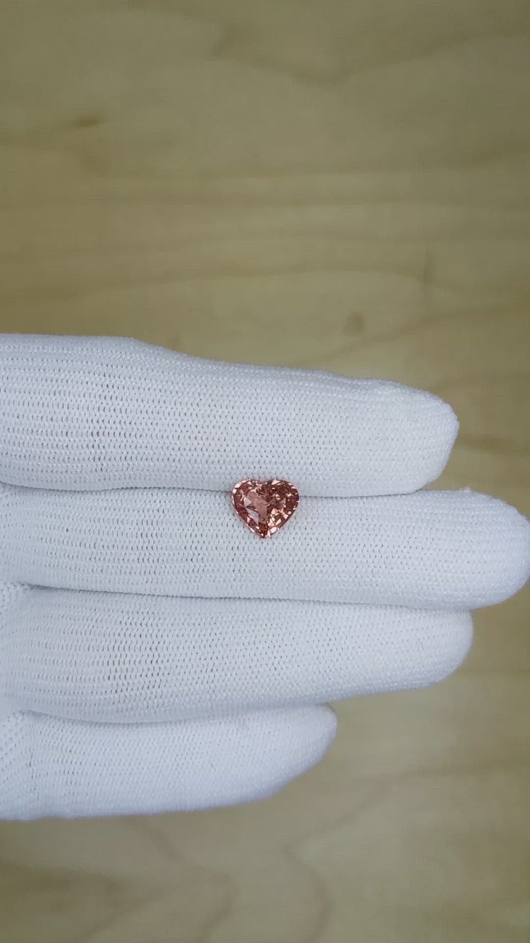 2.12 Ct. Padparadscha Sapphire from Madagascar Size Video