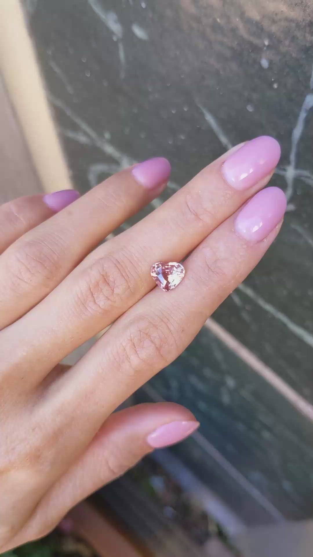 2.12 Ct. Padparadscha Sapphire from Madagascar Size Video