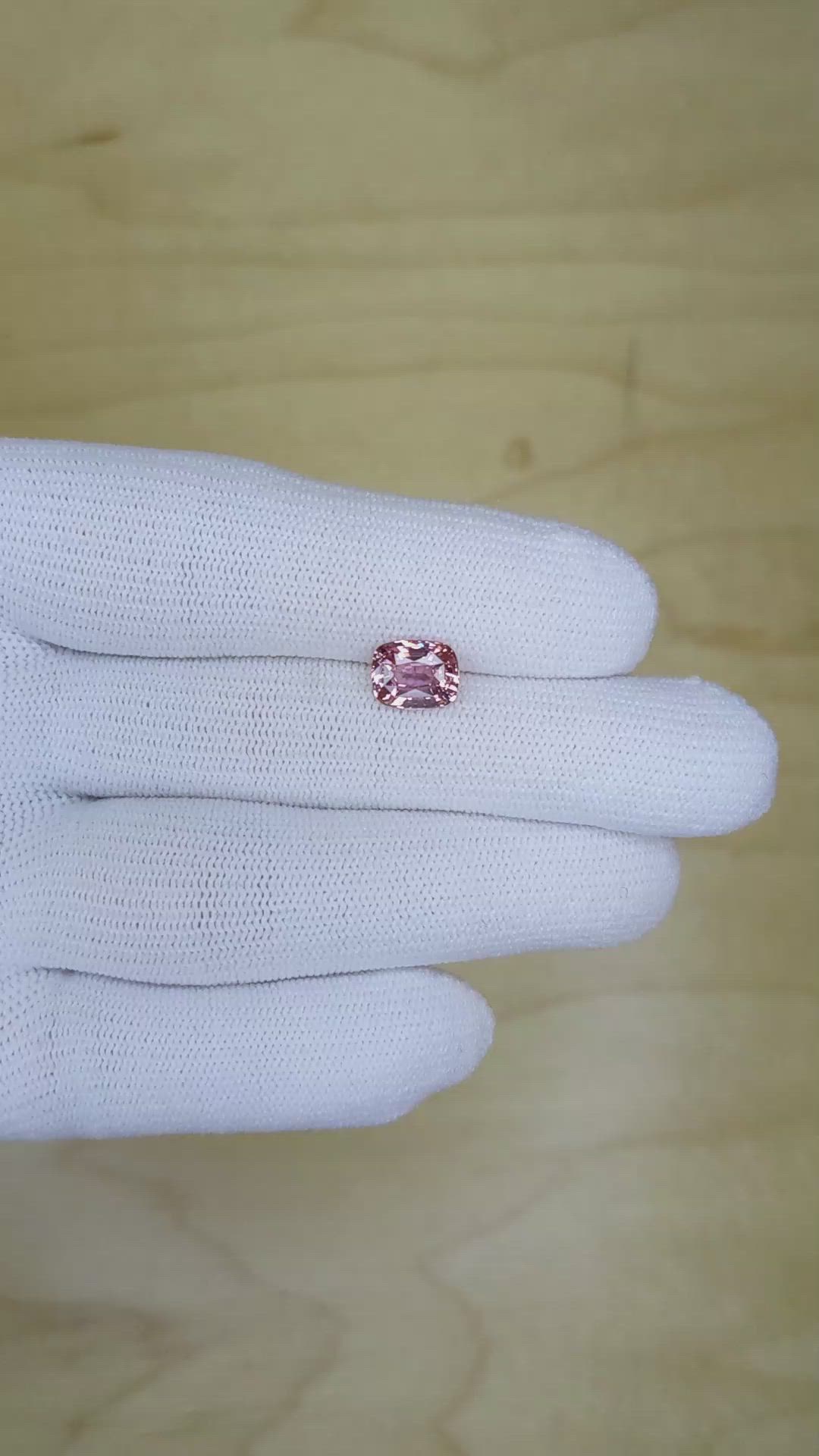 2.08 Ct. Pink Sapphire from Ceylon (Sri Lanka) Size Video