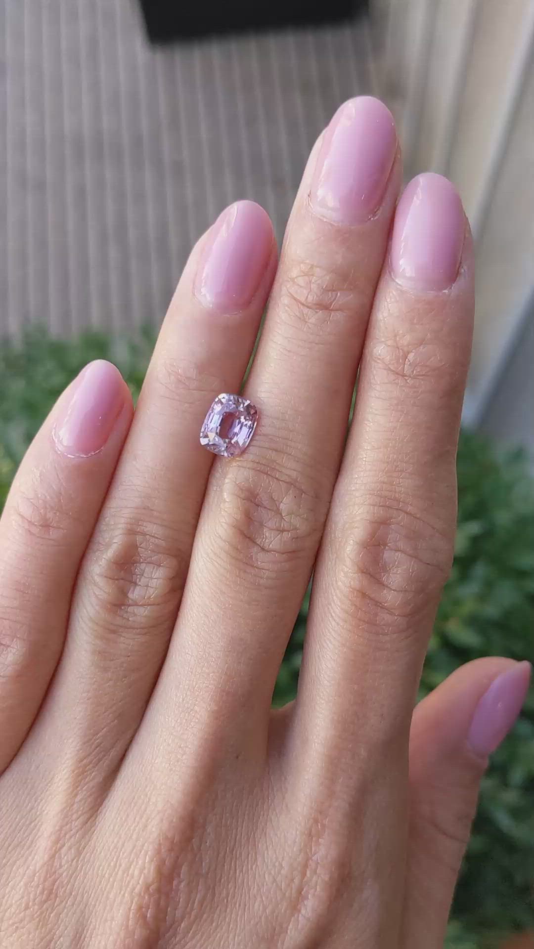2.08 Ct. Pink Sapphire from Ceylon (Sri Lanka) Size Video