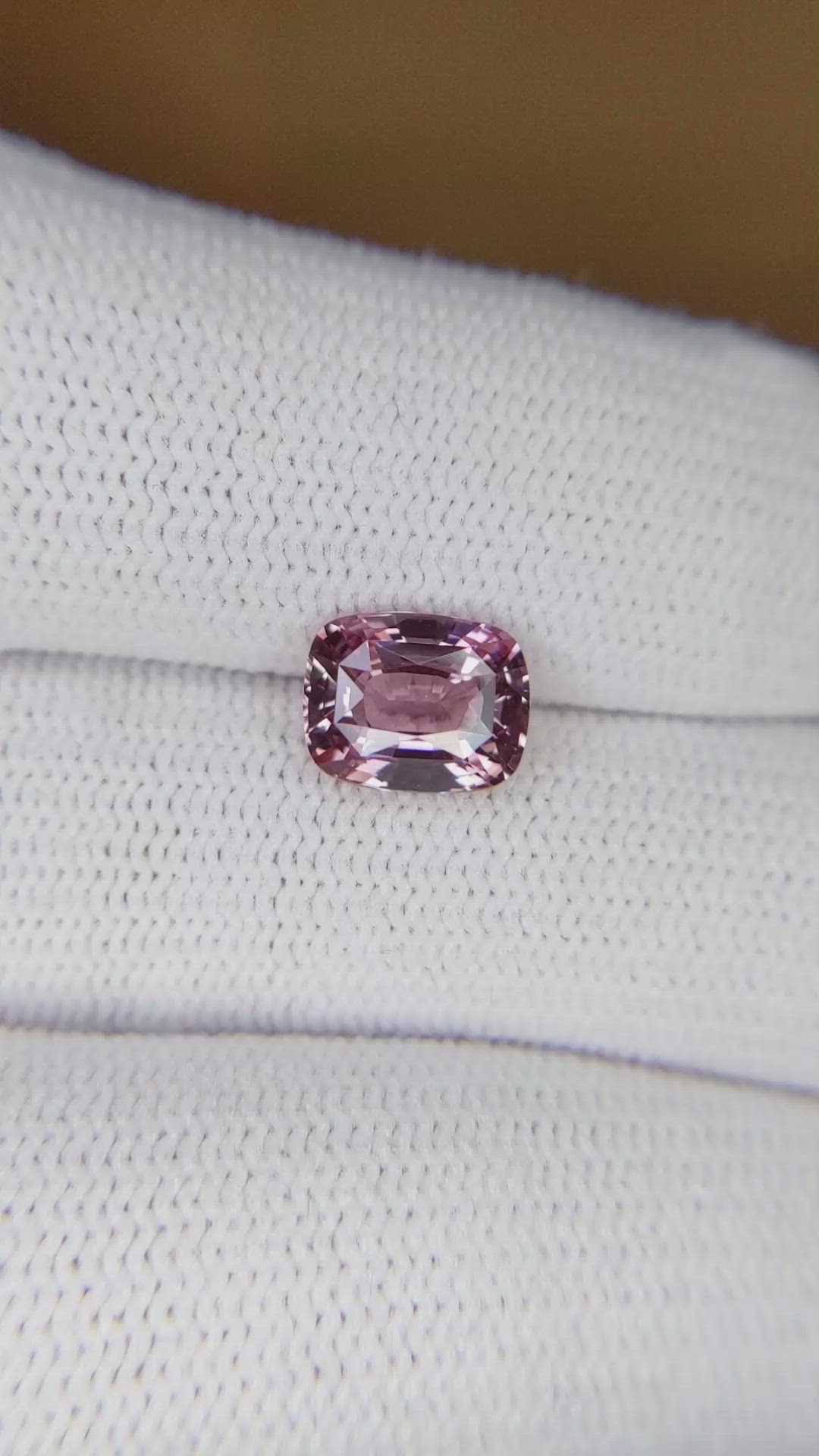 2.08 Ct. Pink Sapphire from Ceylon (Sri Lanka) Size Video