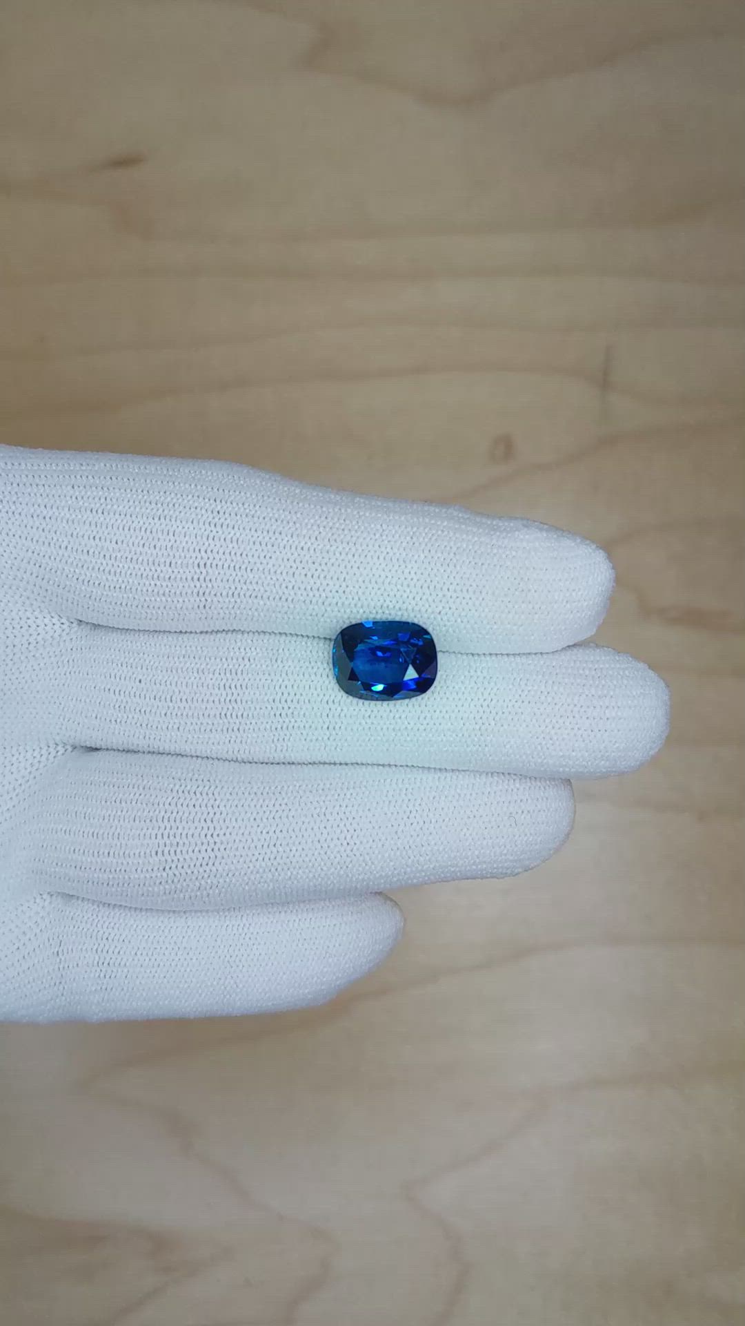 6.29 Ct. Blue Sapphire from Madagascar Size Video