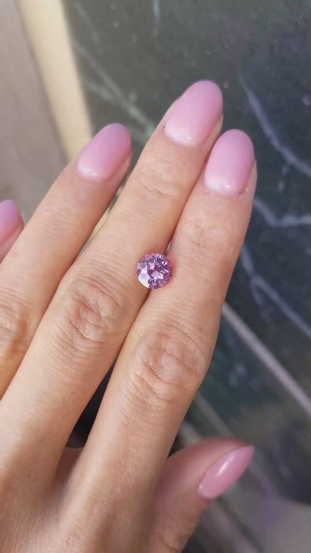 2.26 Ct. Pink Sapphire from Madagascar Size Video