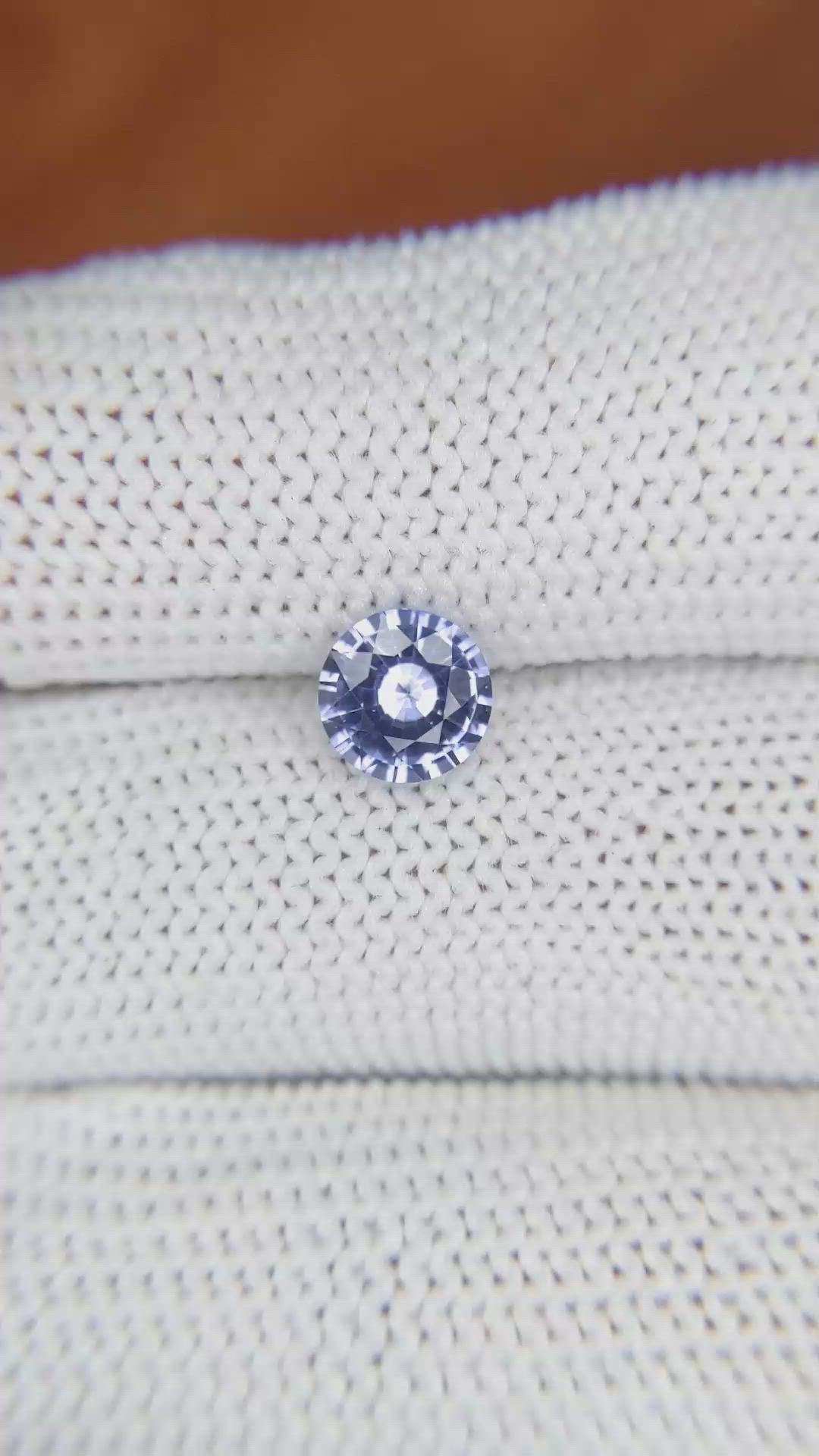 1.16 Ct. Violet Sapphire from Ceylon (Sri Lanka) Size Video