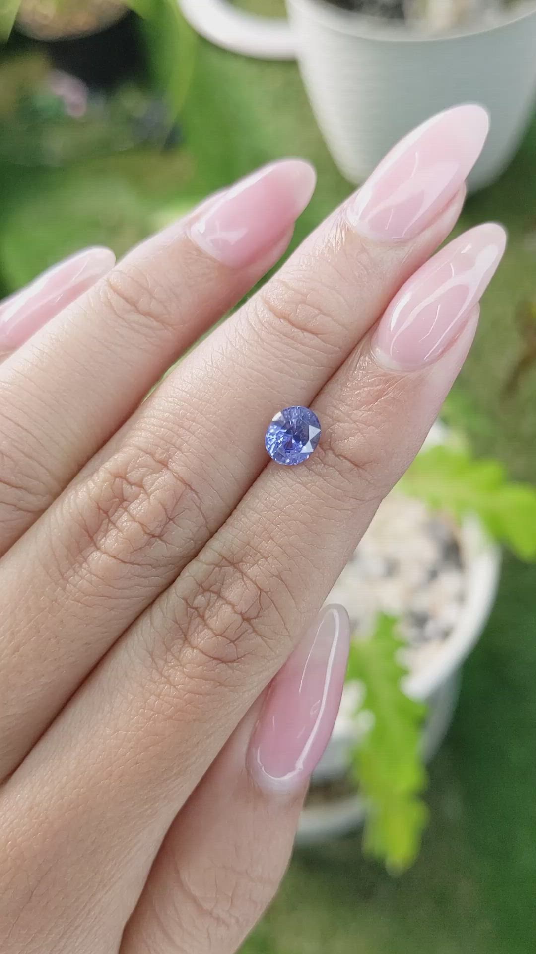 1.26 Ct. Blue Sapphire from Ceylon (Sri Lanka) Size Video