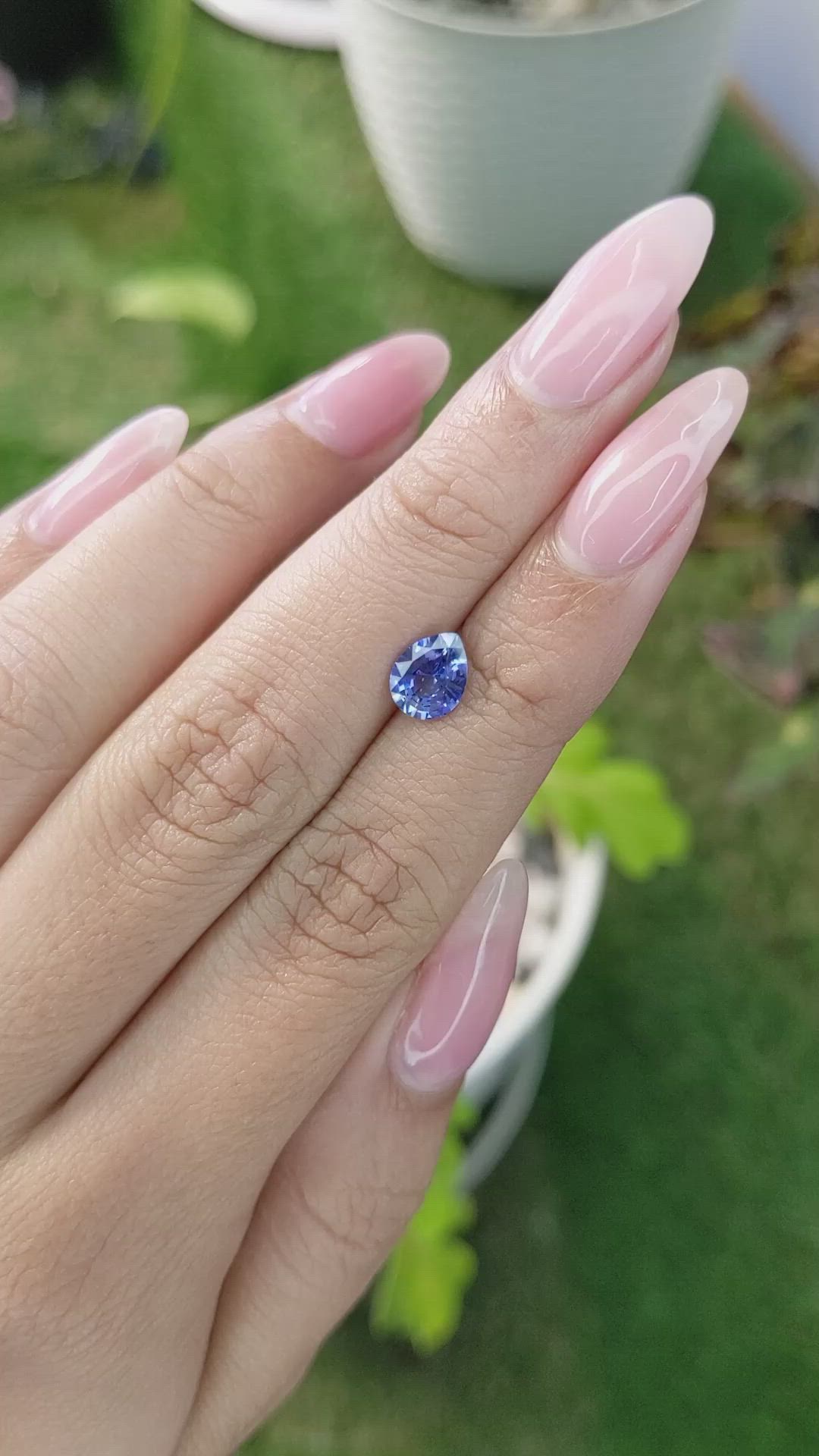 1.16 Ct. Blue Sapphire from Ceylon (Sri Lanka) Size Video