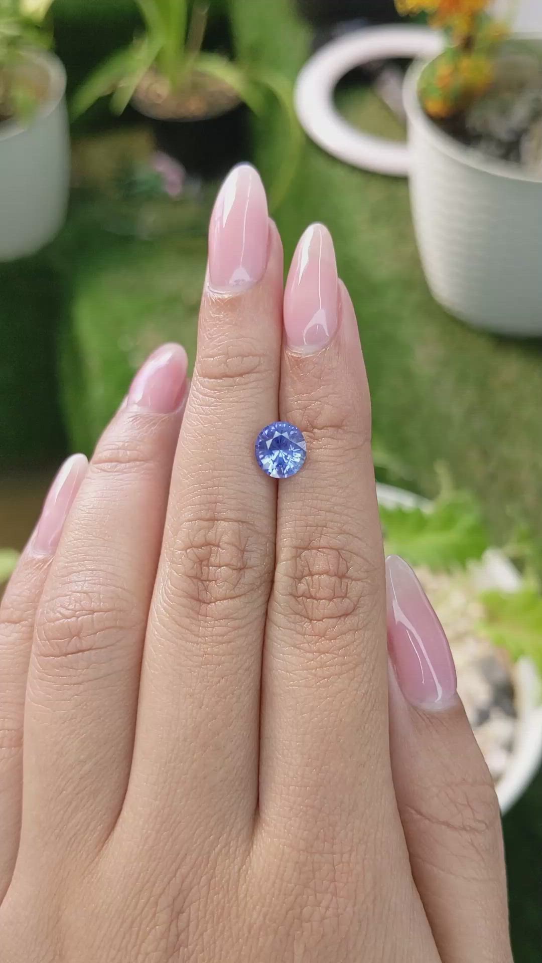 2.09 Ct. Blue Sapphire from Ceylon (Sri Lanka) Size Video