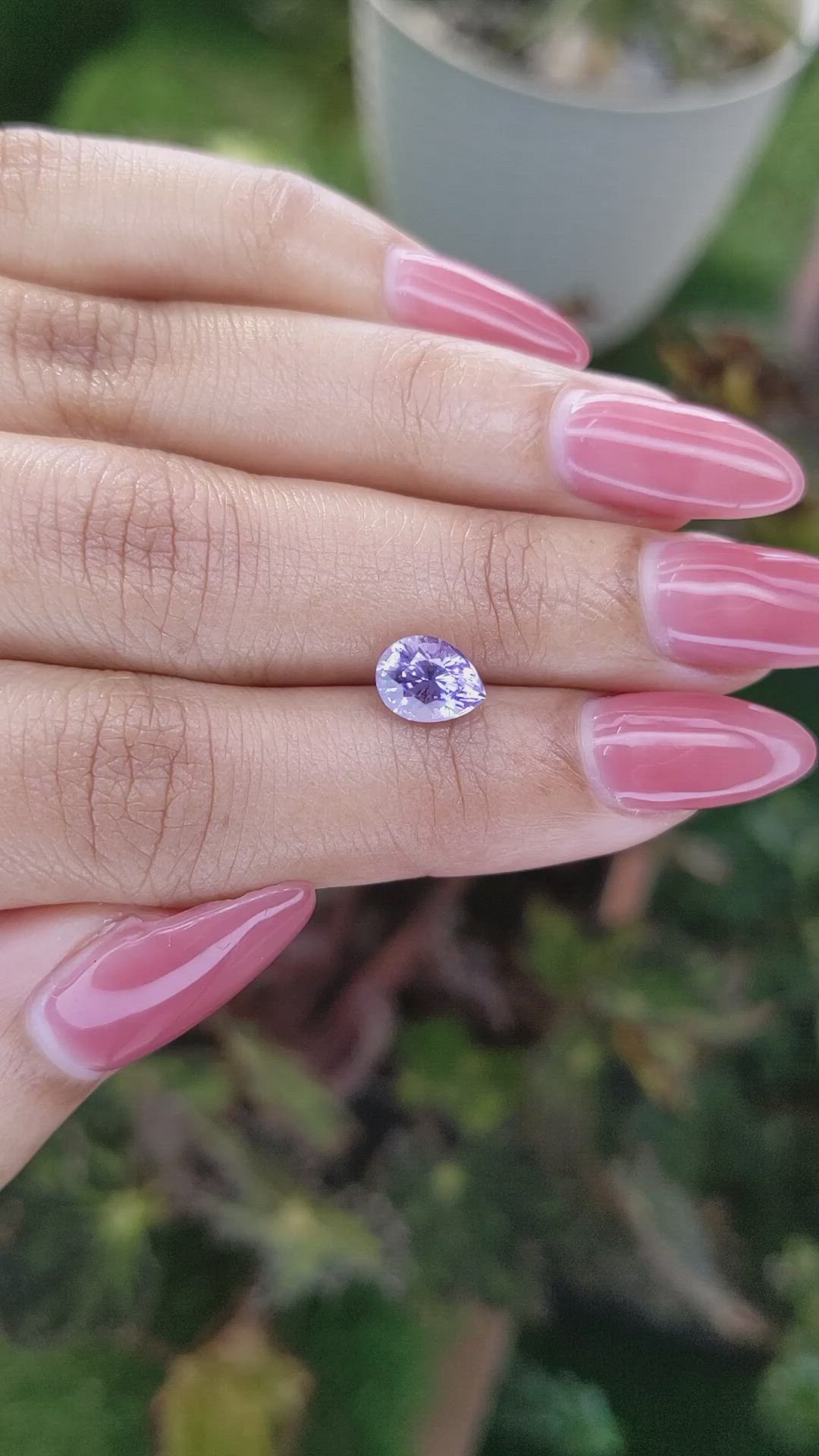 1.74 Ct. Purple Sapphire from Ceylon (Sri Lanka) Size Video