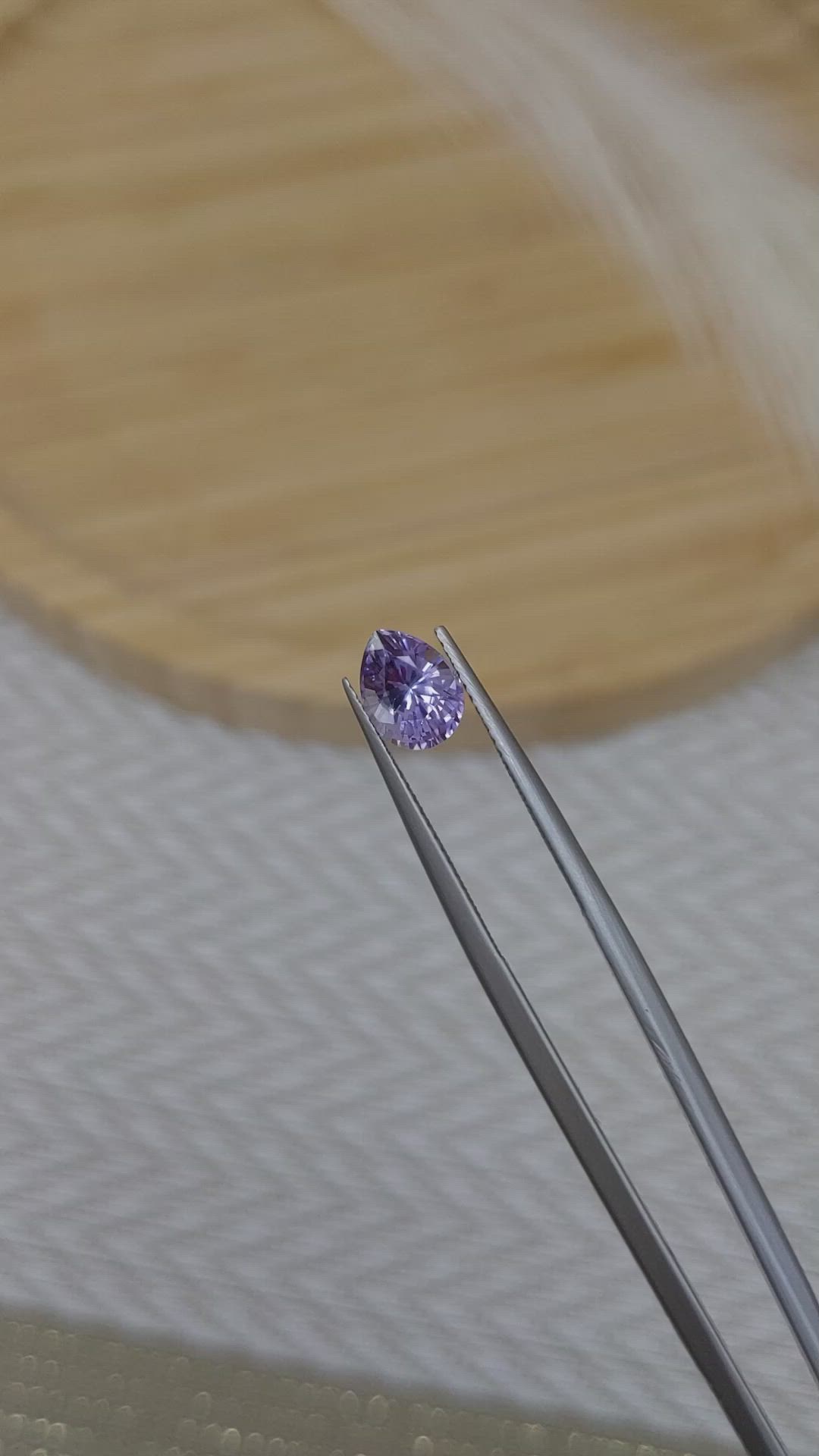 1.74 Ct. Purple Sapphire from Ceylon (Sri Lanka) Size Video