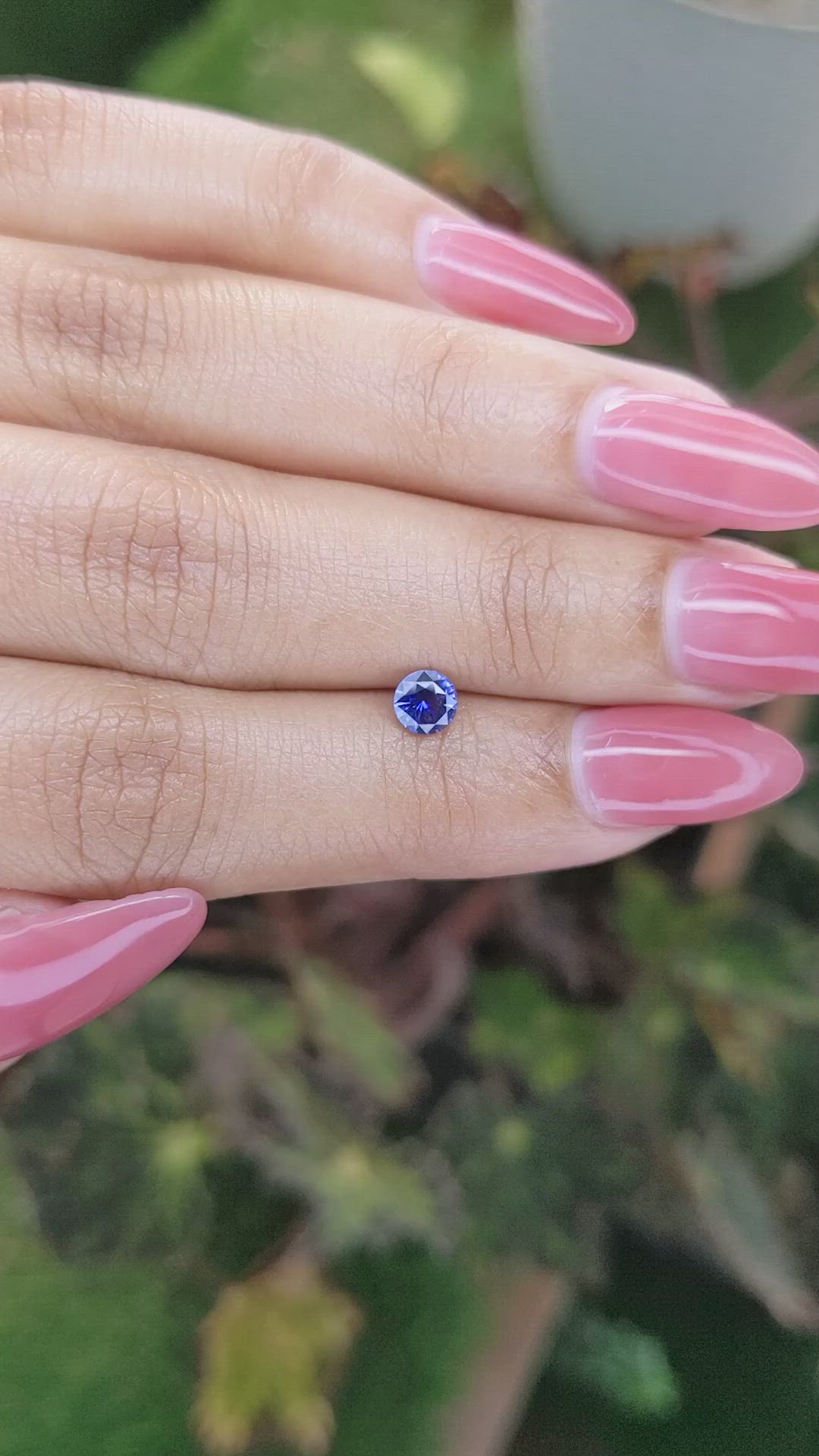 0.46 Ct. Blue Sapphire from Ceylon (Sri Lanka) Size Video