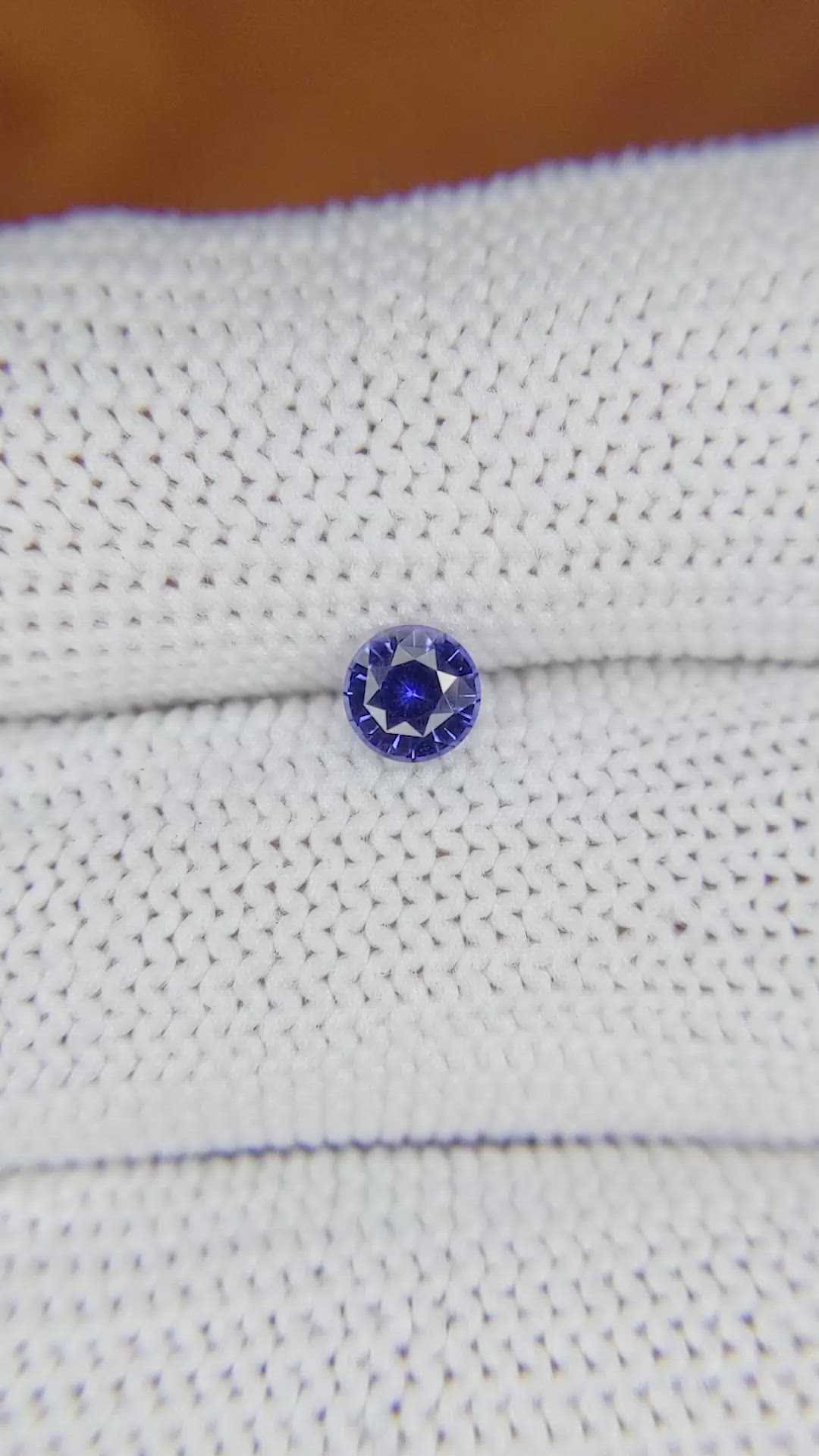 0.46 Ct. Blue Sapphire from Ceylon (Sri Lanka) Size Video