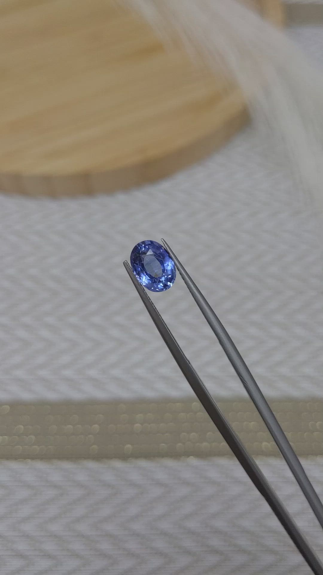 2.10 Ct. Blue Sapphire from Ceylon (Sri Lanka) Size Video
