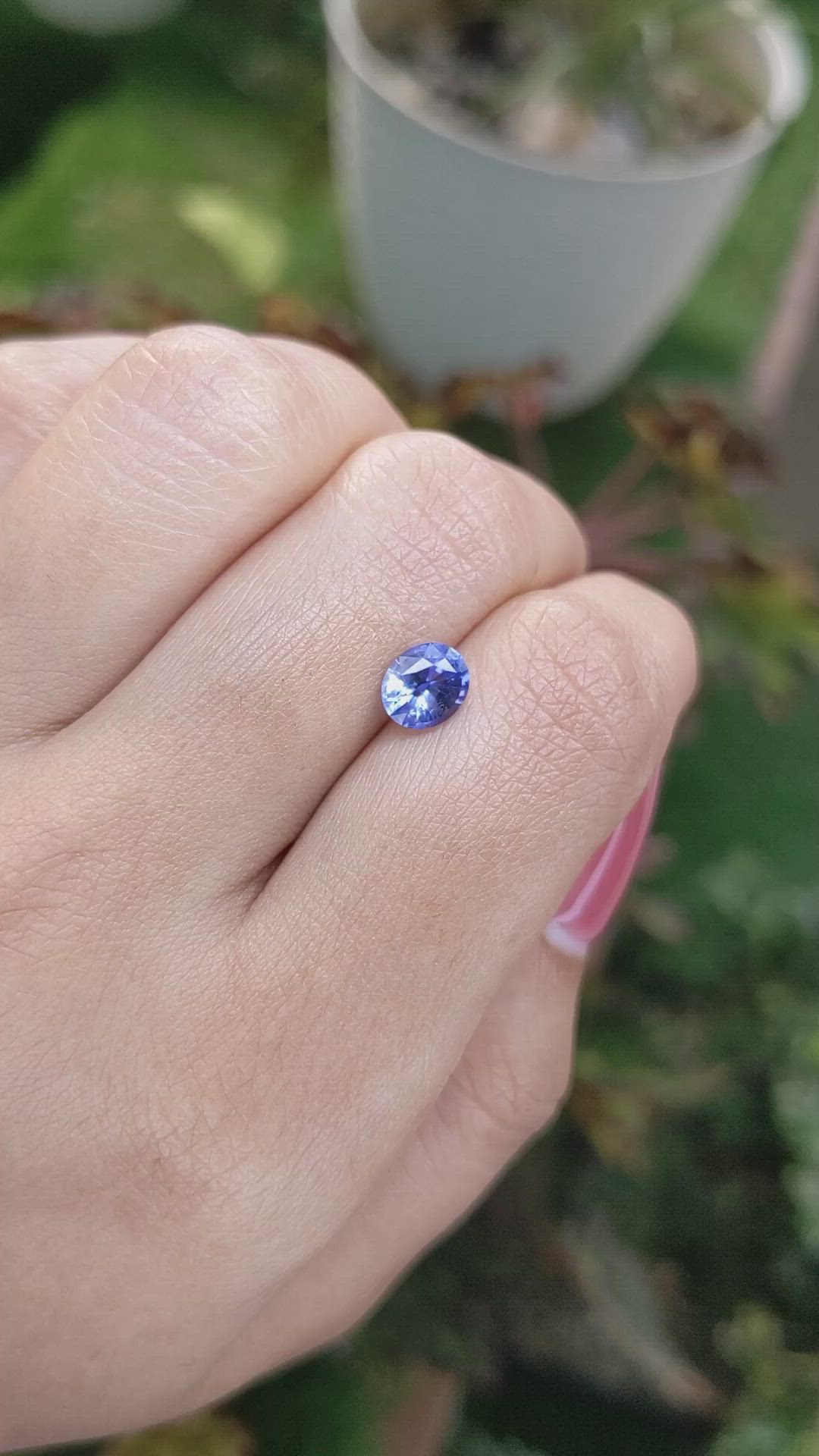 1.02 Ct. Blue Sapphire from Ceylon (Sri Lanka) Size Video