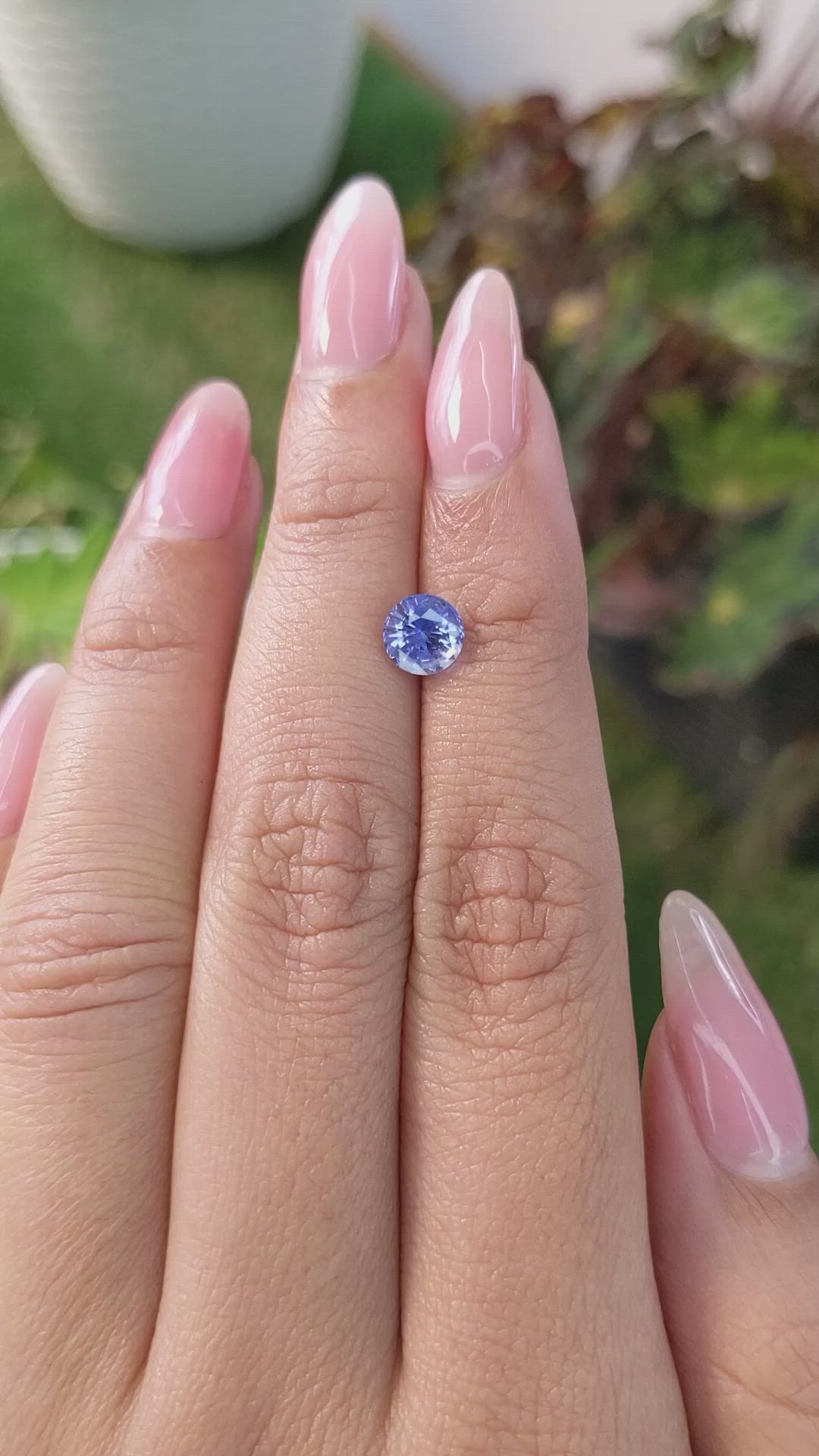 1.20 Ct. Blue Sapphire from Ceylon (Sri Lanka) Size Video