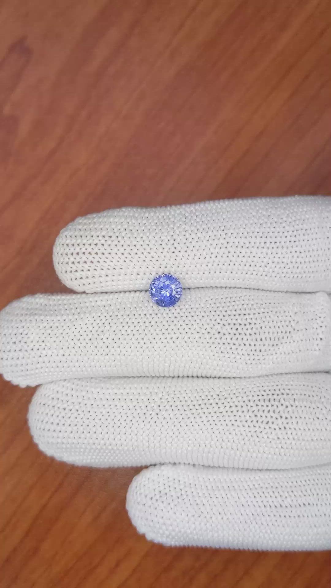 1.20 Ct. Blue Sapphire from Ceylon (Sri Lanka) Size Video