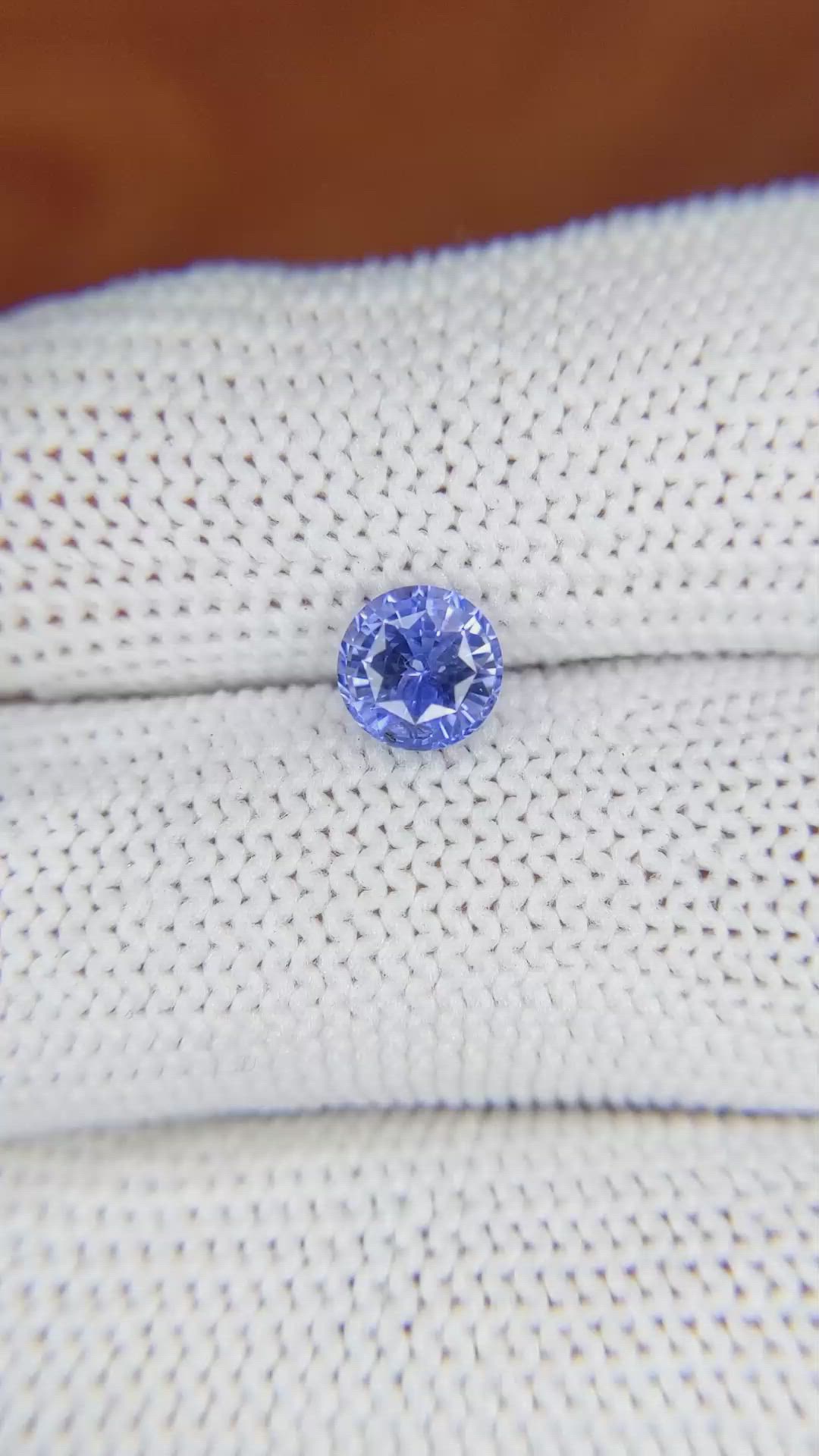 1.20 Ct. Blue Sapphire from Ceylon (Sri Lanka) Size Video