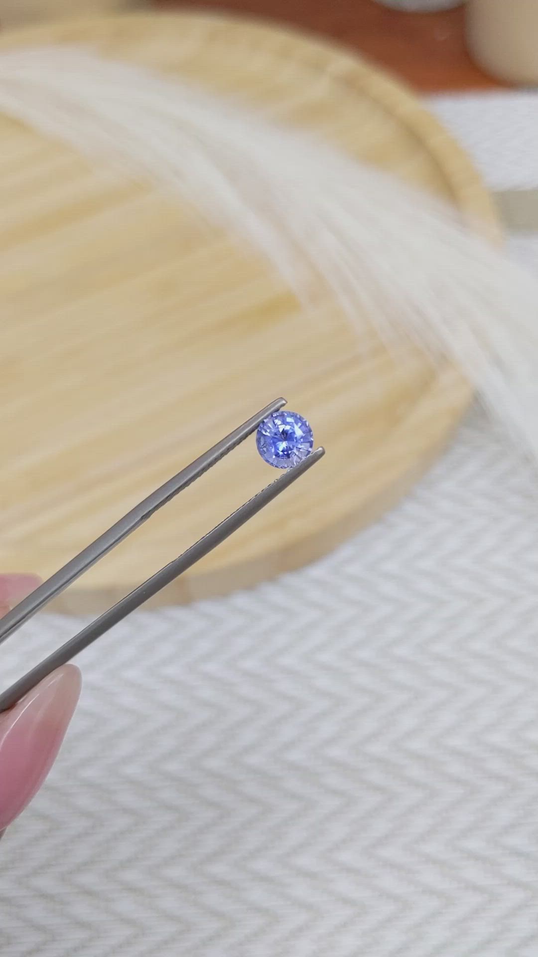 1.20 Ct. Blue Sapphire from Ceylon (Sri Lanka) Size Video