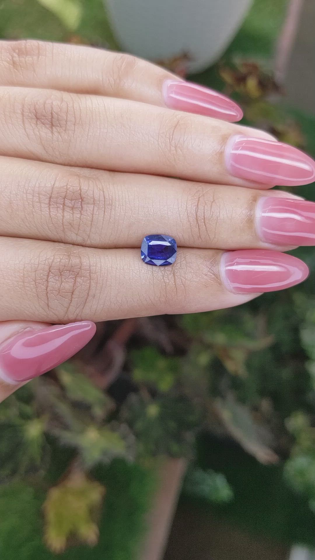 1.21 Ct. Blue Sapphire from Ceylon (Sri Lanka) Size Video