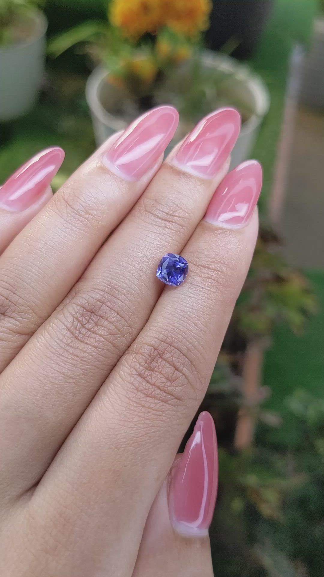 1.42 Ct. Blue Sapphire from Ceylon (Sri Lanka) Size Video