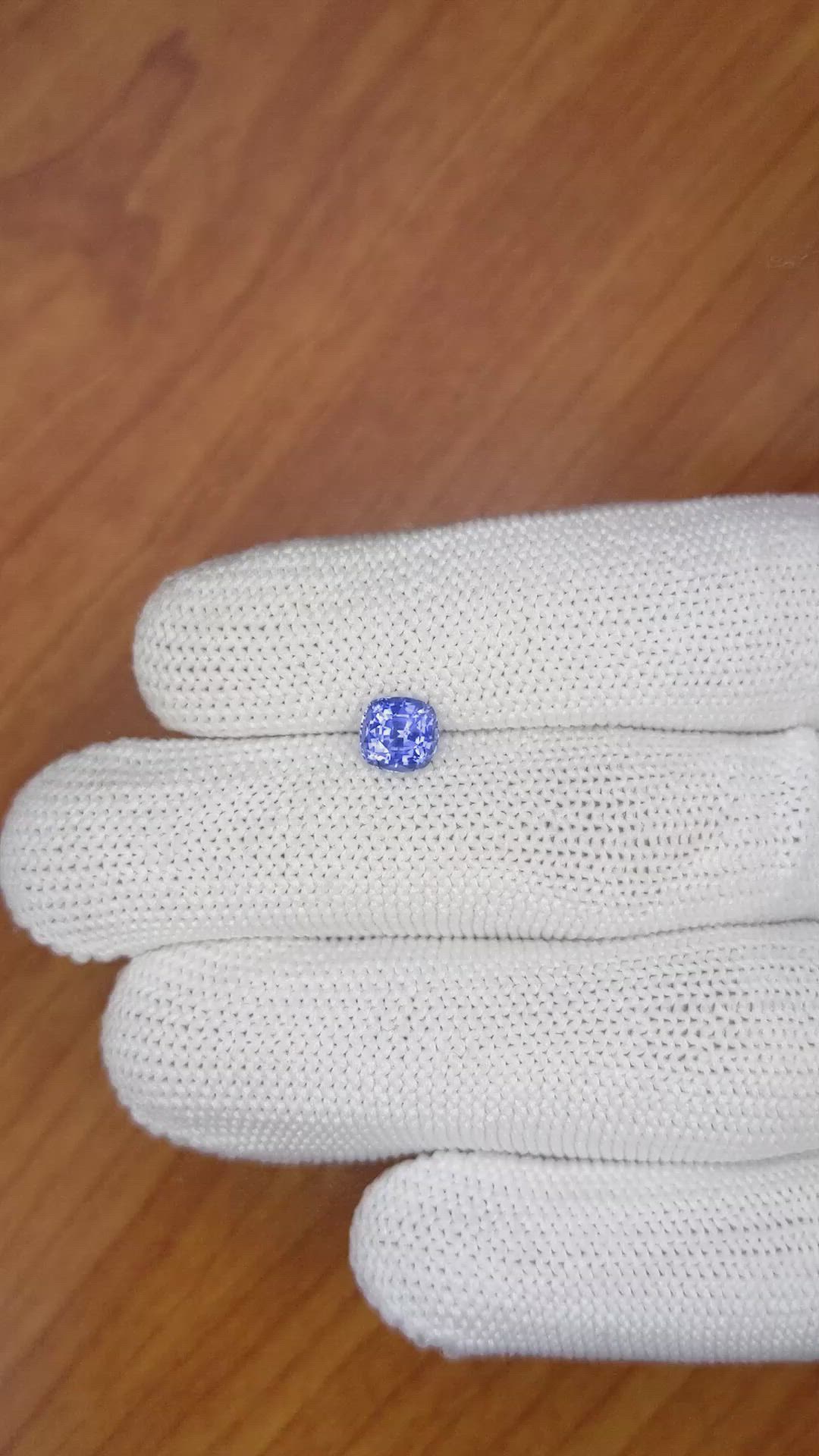 1.42 Ct. Blue Sapphire from Ceylon (Sri Lanka) Size Video
