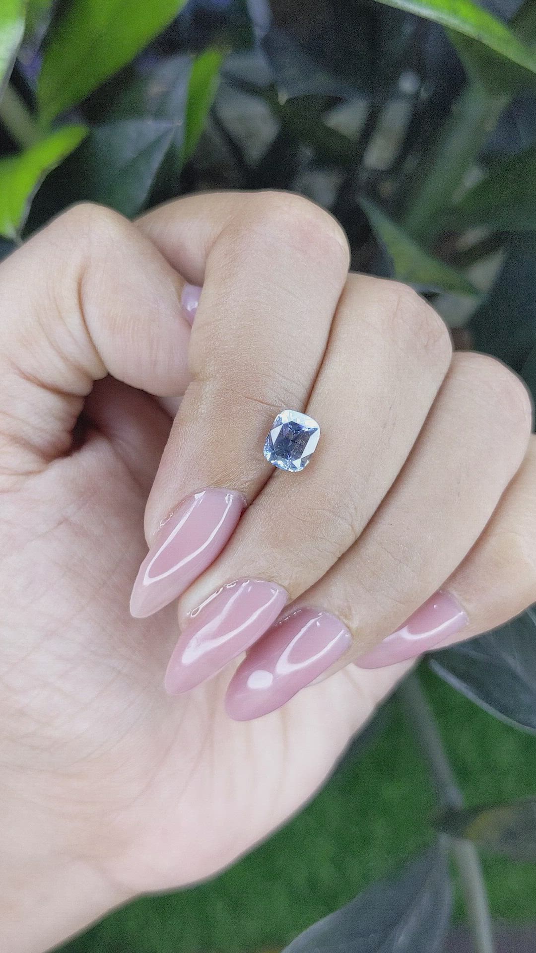 1.55 Ct. Blue Sapphire from Ceylon (Sri Lanka) Size Video