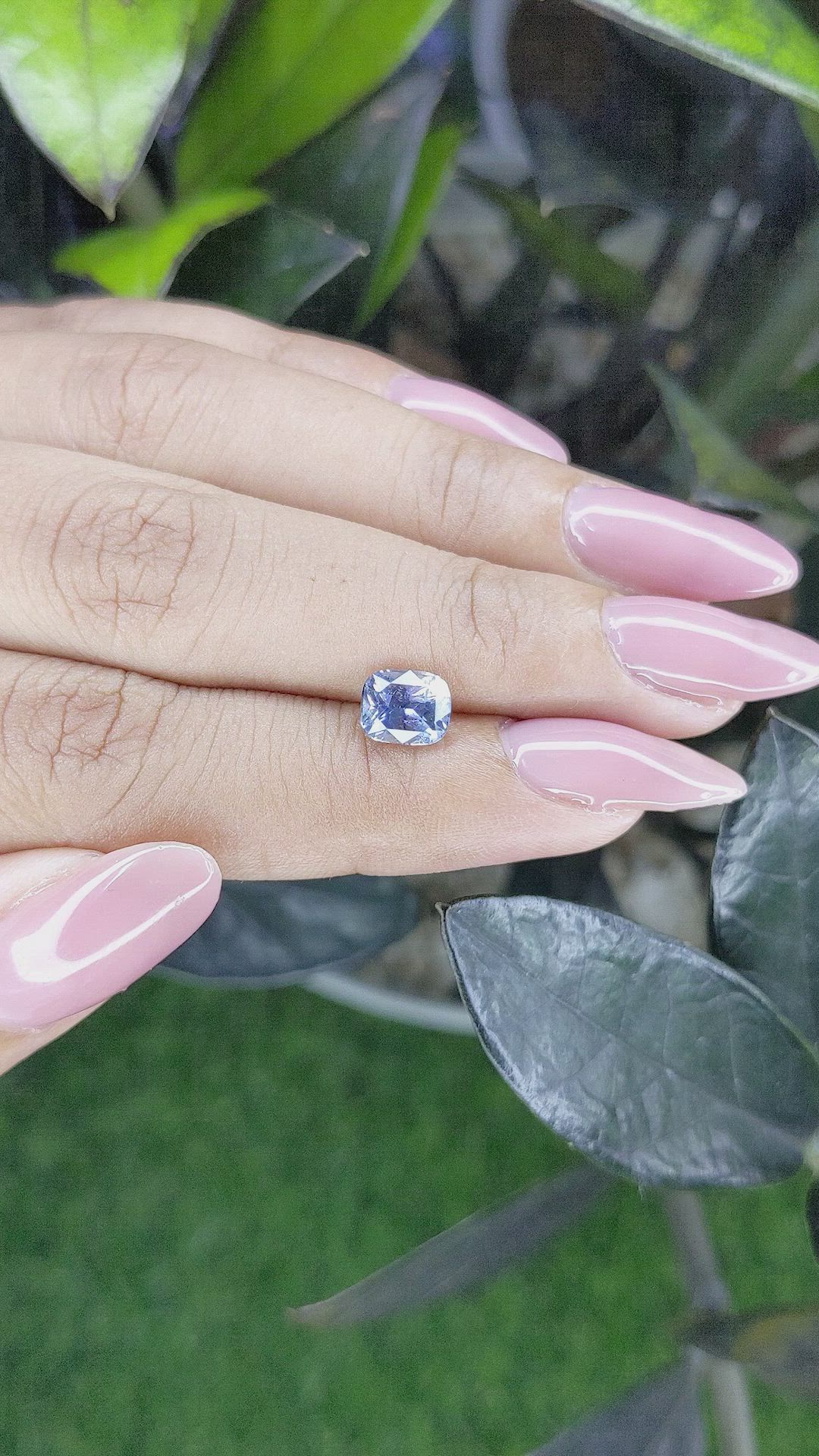 1.55 Ct. Blue Sapphire from Ceylon (Sri Lanka) Size Video