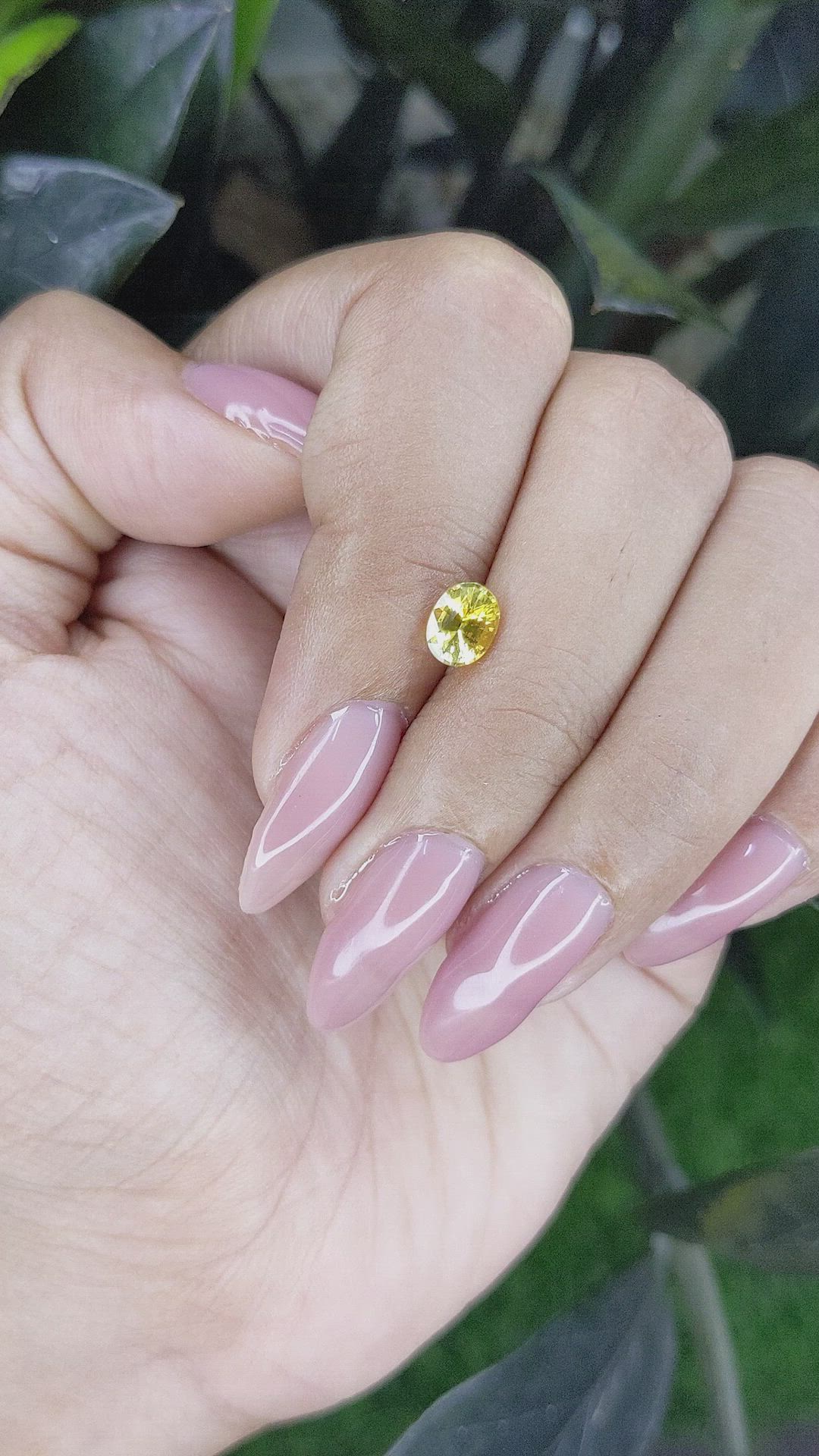 1.03 Ct. Yellow Sapphire from Ceylon (Sri Lanka) Size Video