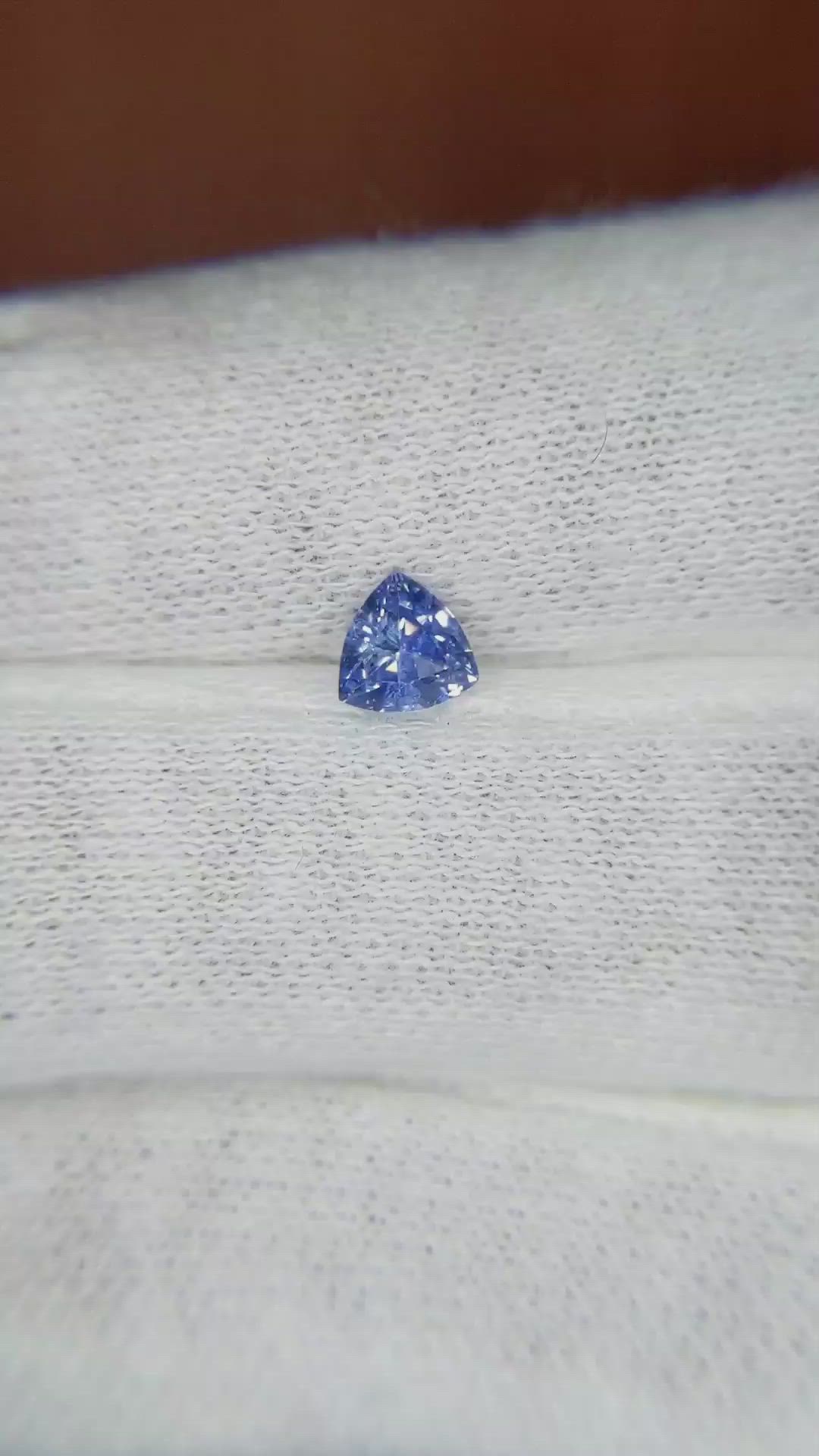 0.50 Ct. Blue Sapphire from Ceylon (Sri Lanka) Size Video