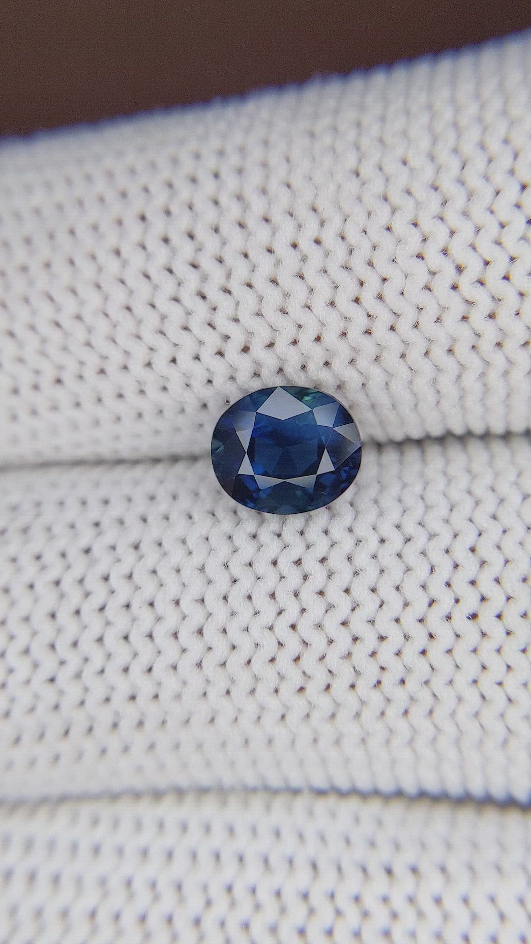 1.55 Ct. Greenish Blue Sapphire from Madagascar Size Video