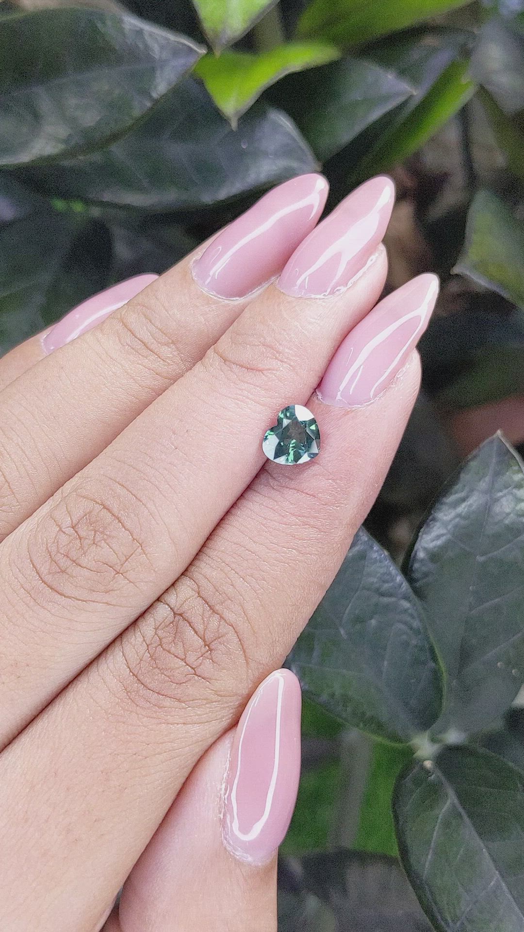 1.19 Ct. Bluish Green Sapphire from Madagascar Size Video