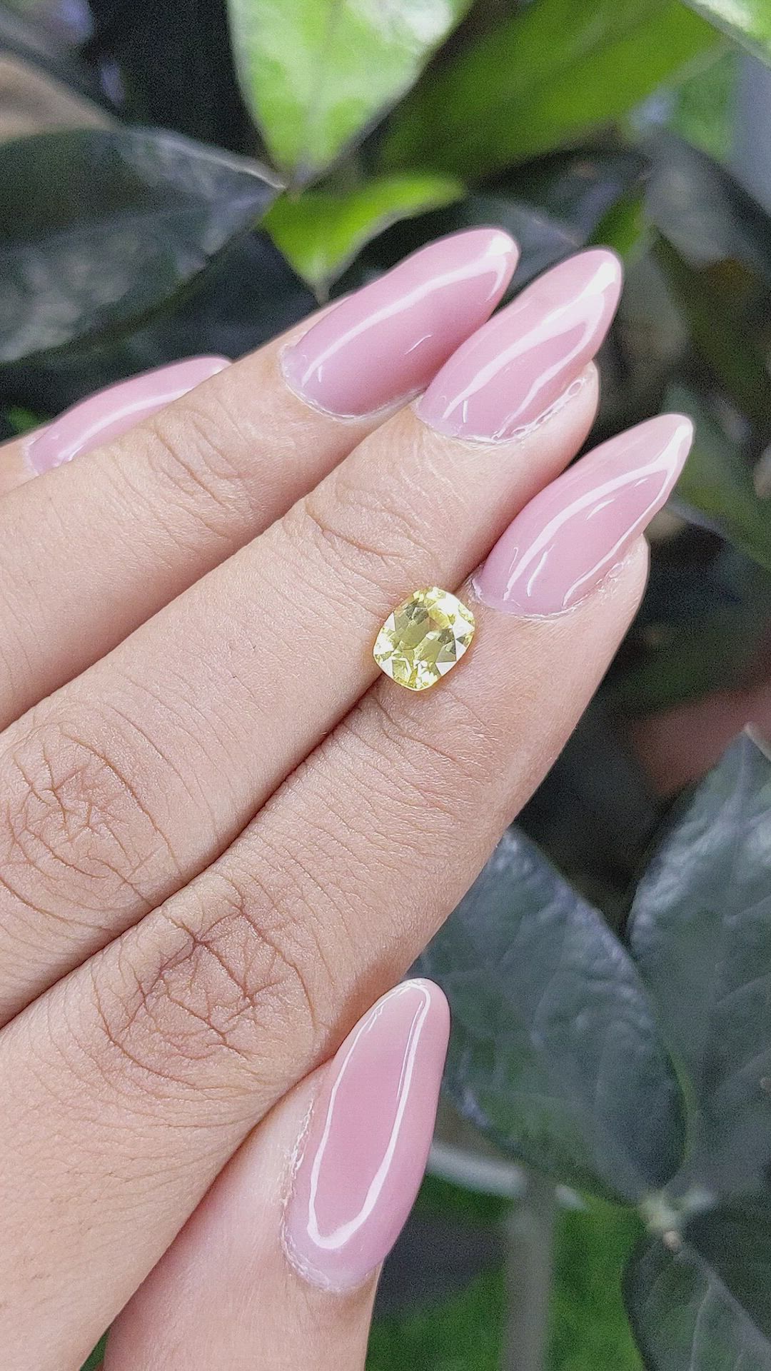 1.15 Ct. Yellow Sapphire from Ceylon (Sri Lanka) Size Video