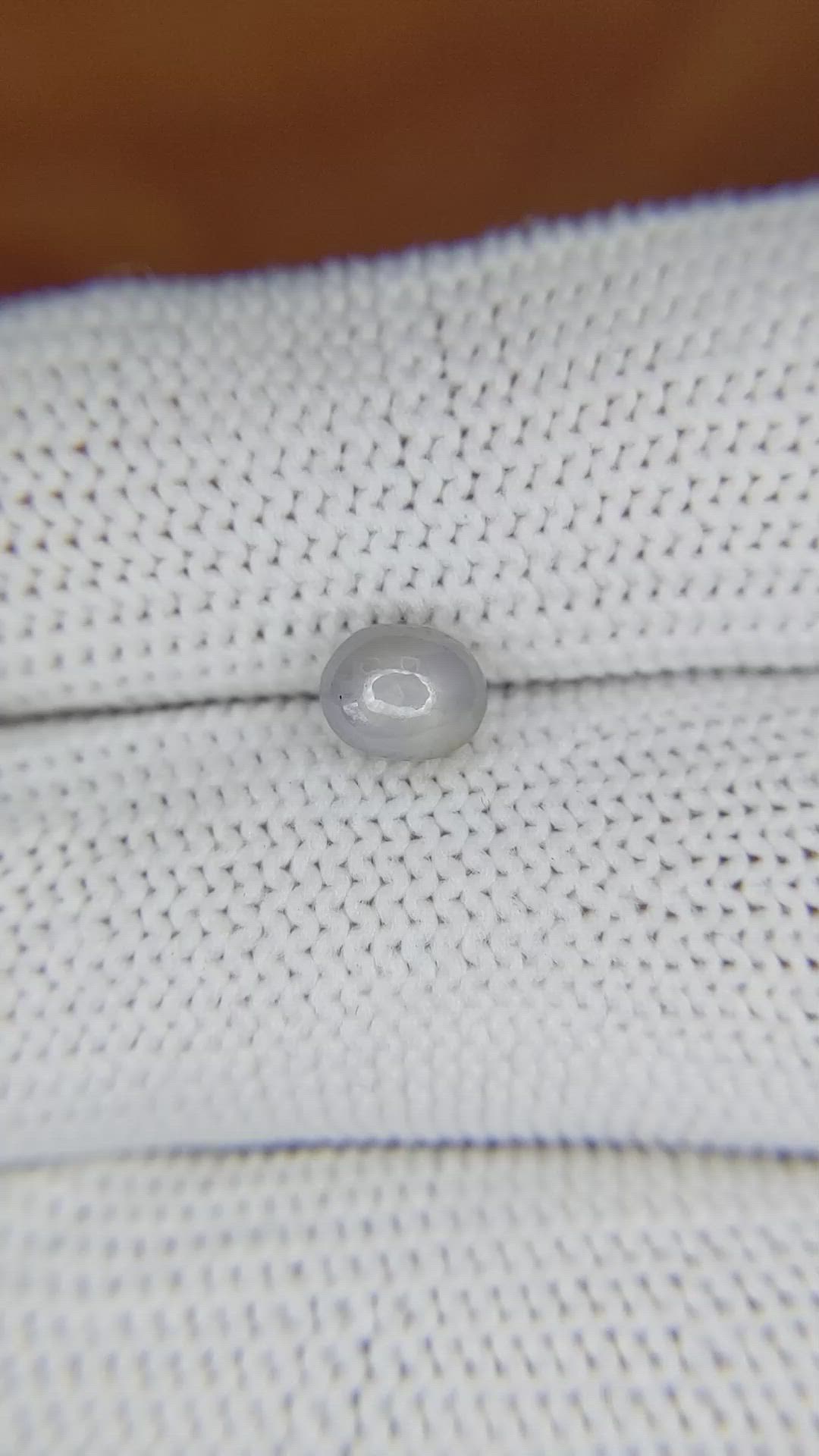 1.19 Ct. Bluish Grey Star Sapphire from Ceylon (Sri Lanka) Size Video