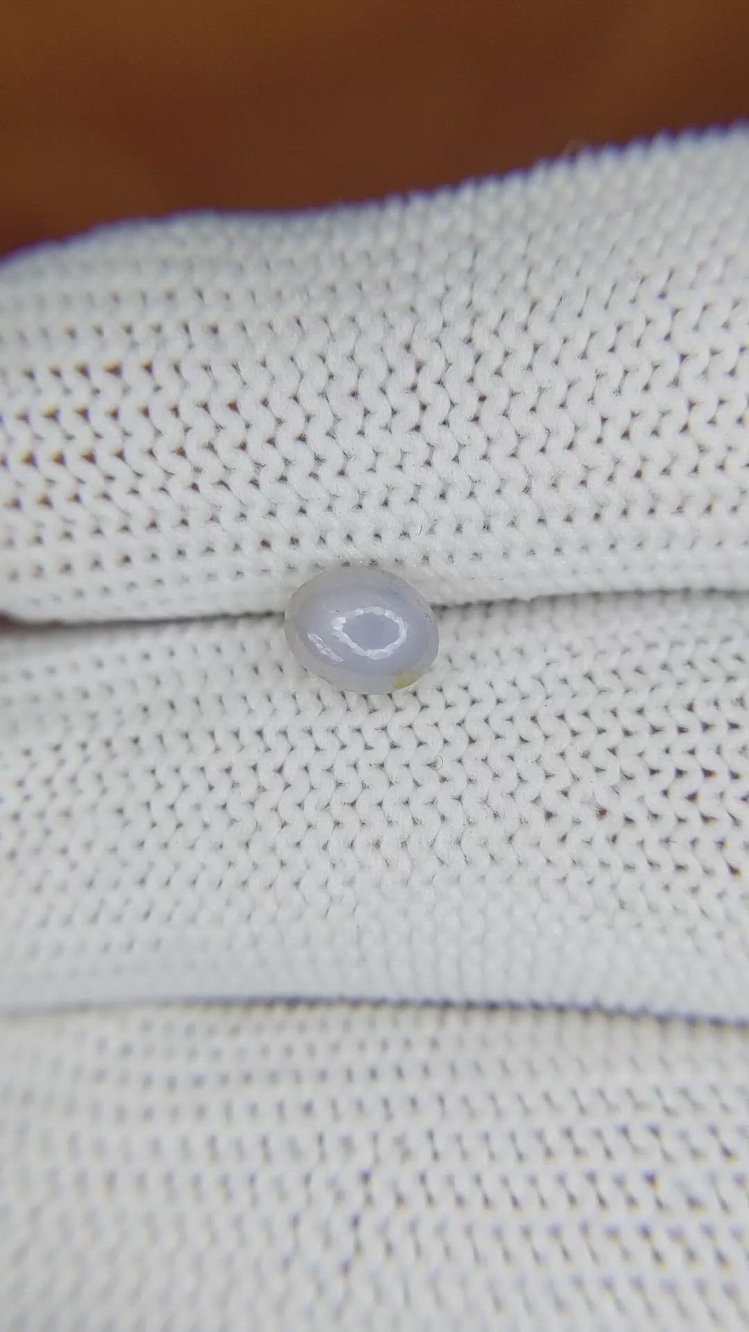 1.04 Ct. Greyish Blue Star Sapphire from Ceylon (Sri Lanka) Size Video