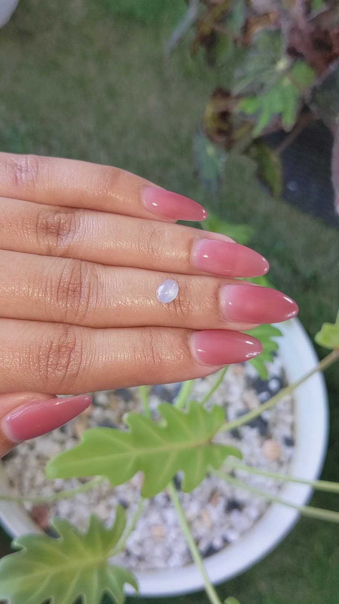1.04 Ct. Greyish Blue Star Sapphire from Ceylon (Sri Lanka) Size Video