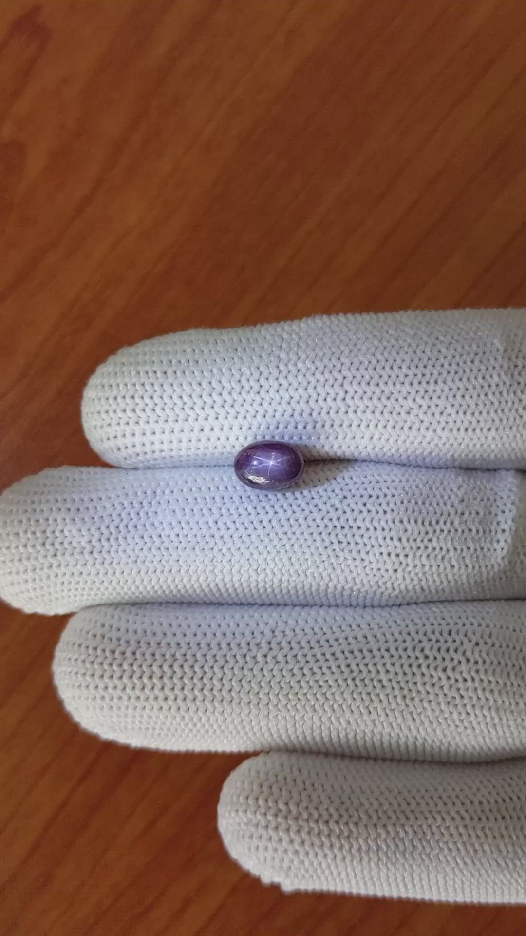 2.92 Ct. Purple Star Sapphire from Ceylon (Sri Lanka) Size Video