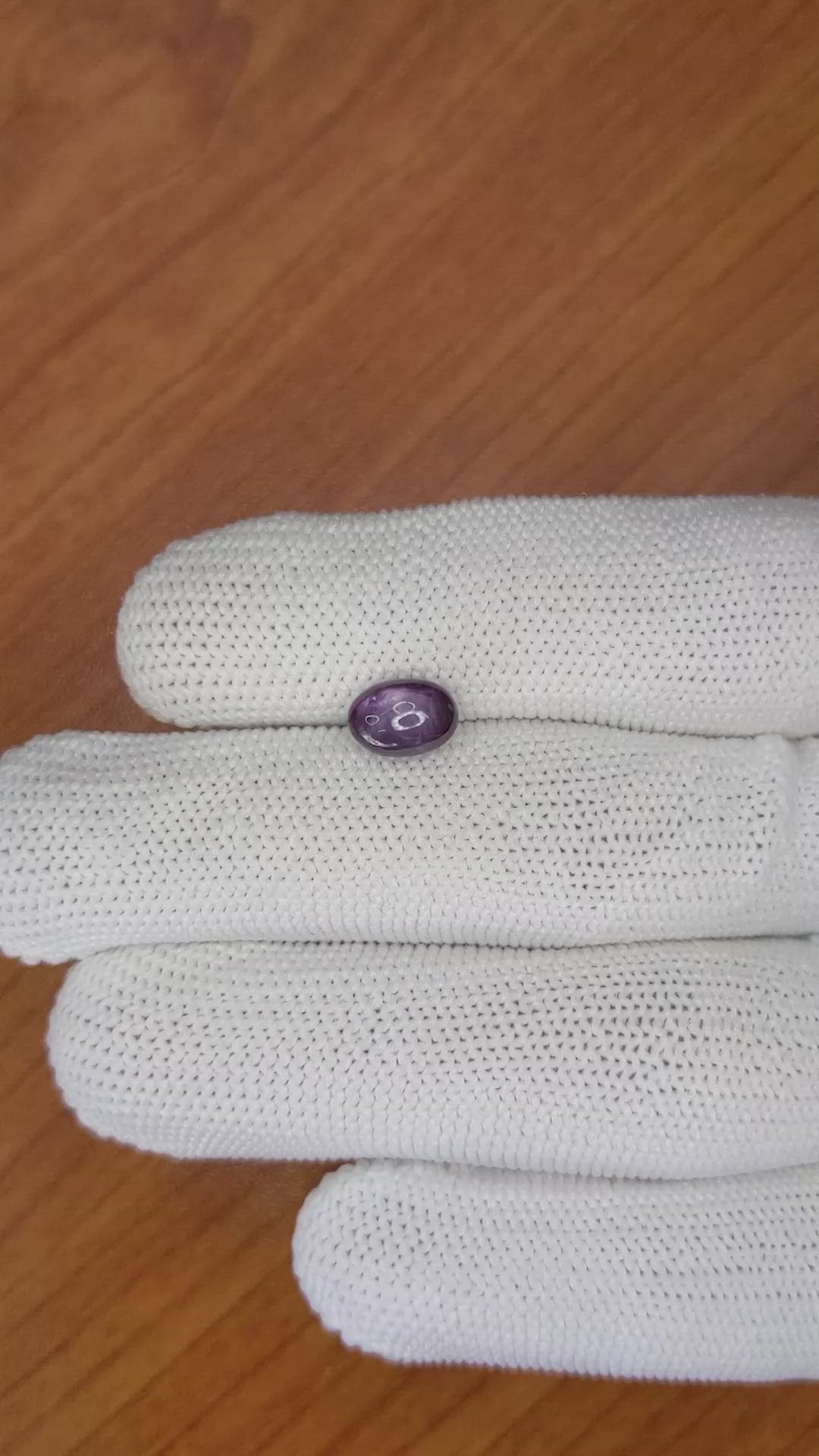 2.92 Ct. Purple Star Sapphire from Ceylon (Sri Lanka) Size Video