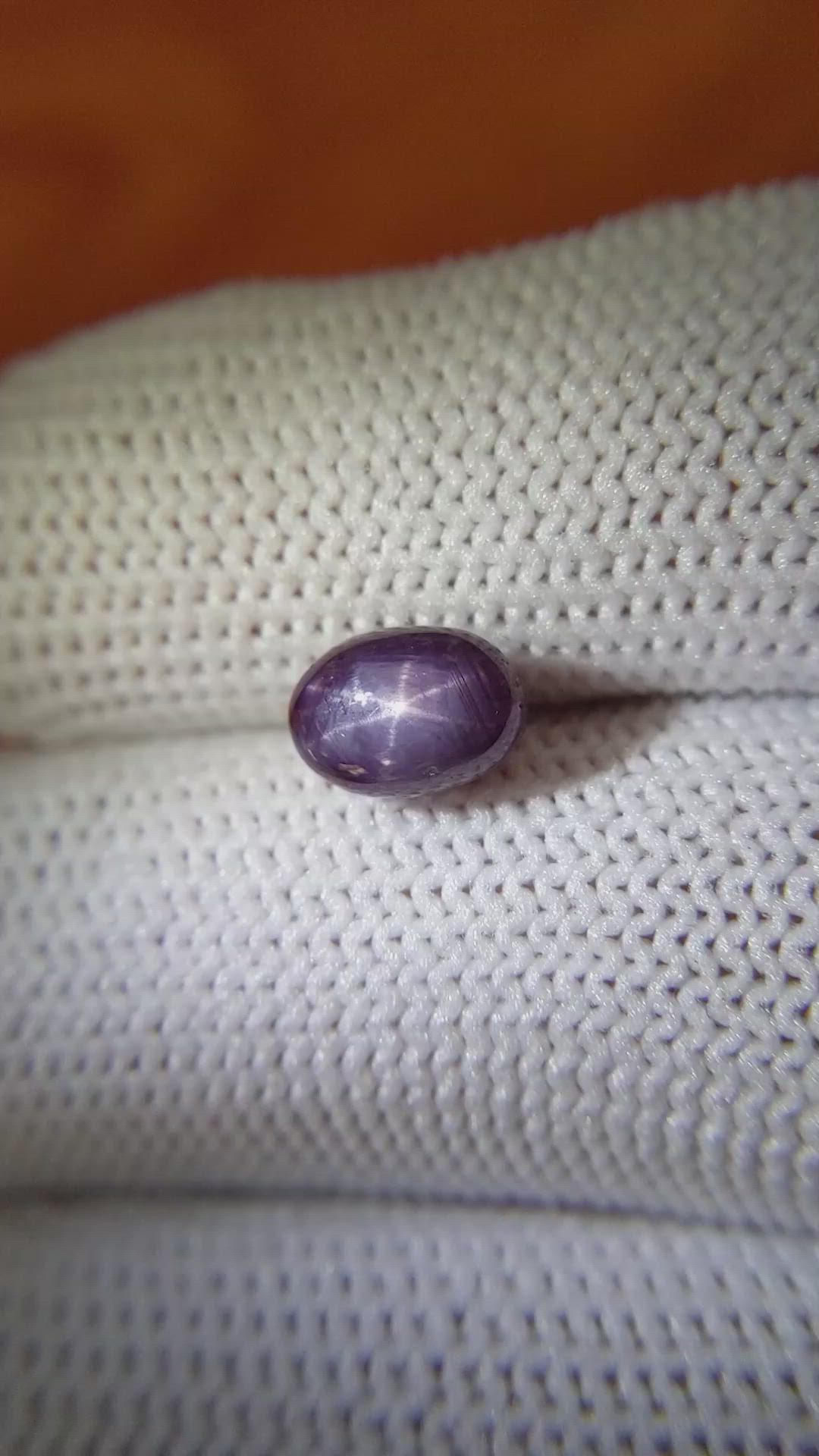2.92 Ct. Purple Star Sapphire from Ceylon (Sri Lanka) Size Video
