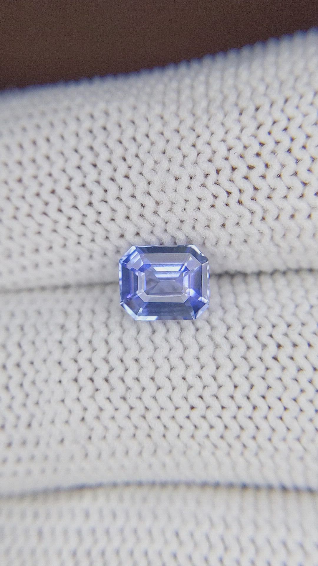 1.58 Ct. Blue Sapphire from Ceylon (Sri Lanka) Size Video