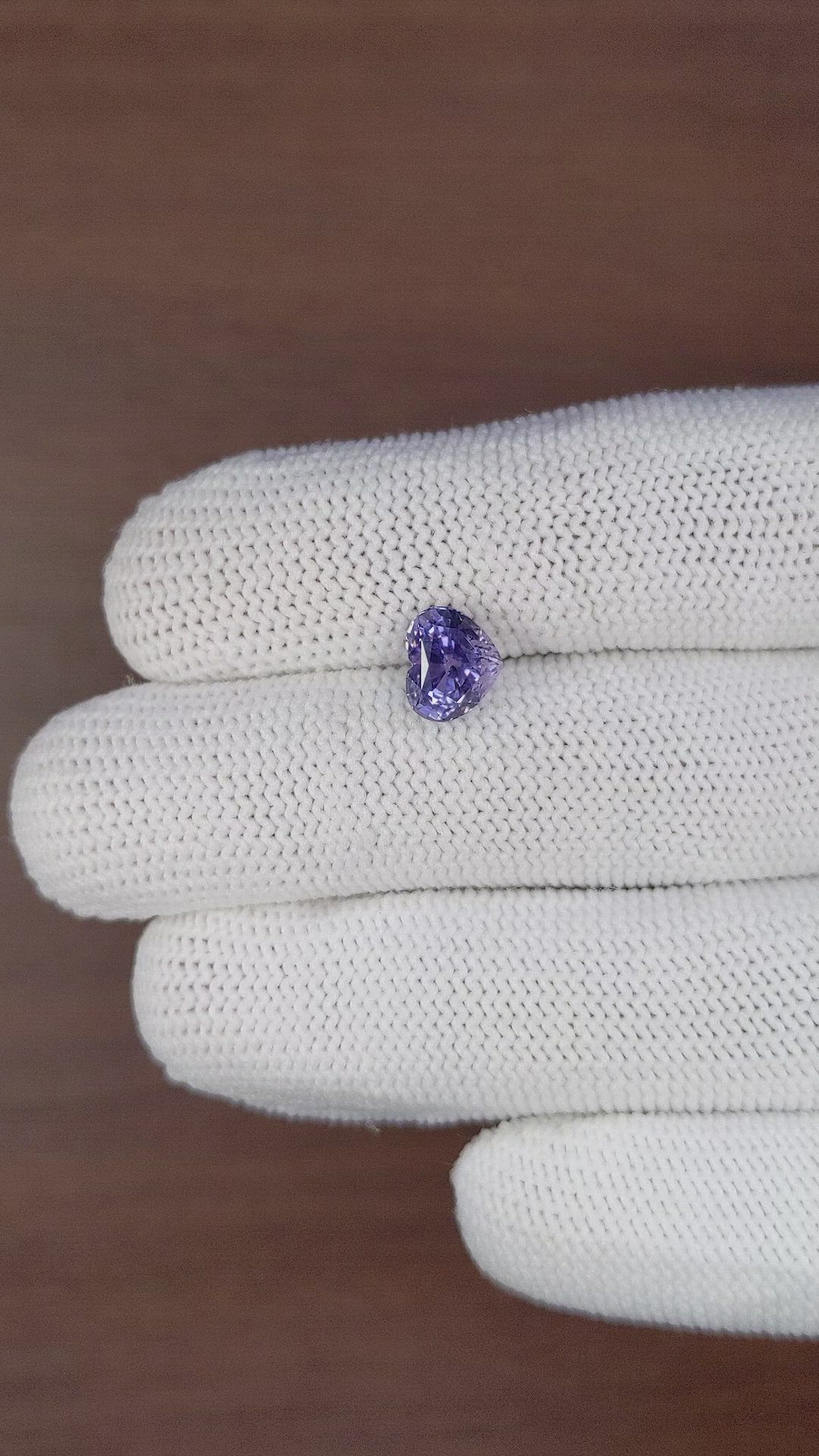 2.31 Ct. Bluish Purple Sapphire from Ceylon (Sri Lanka) Size Video