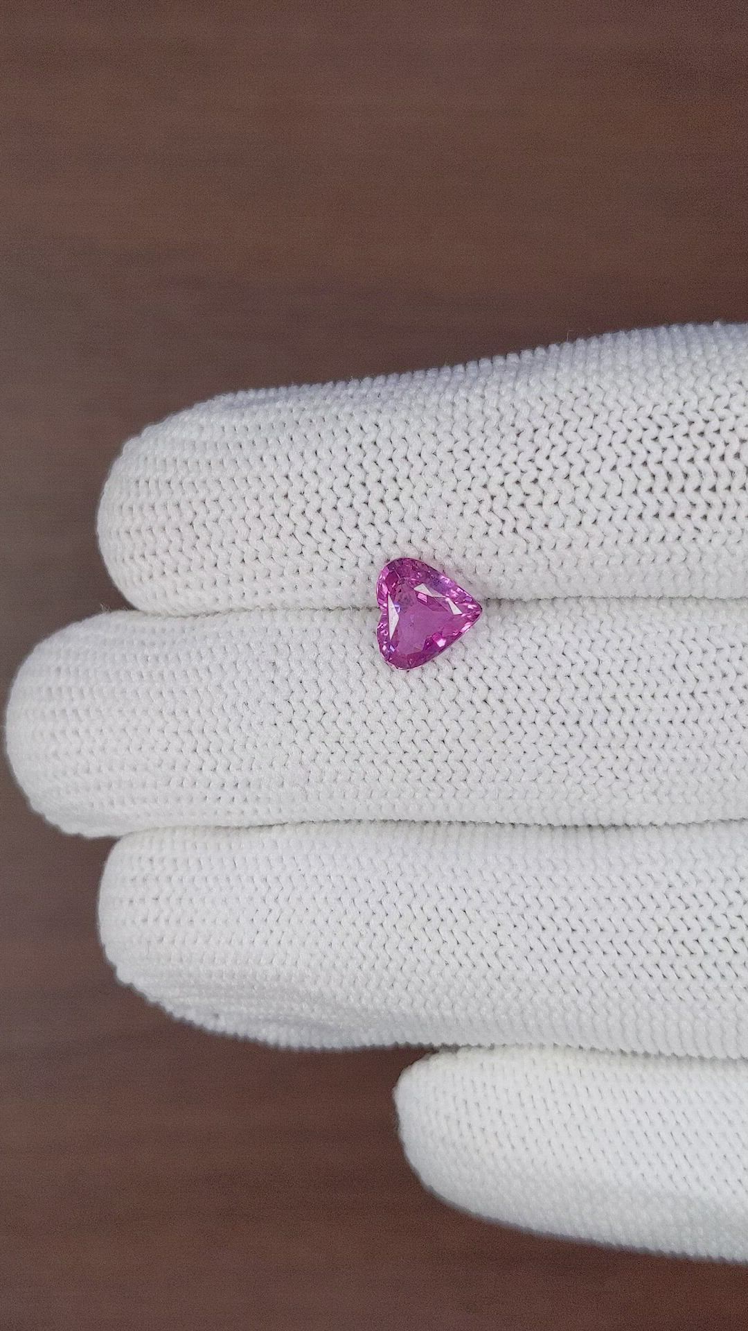 2.01 Ct. Purplish Pink Sapphire from Ceylon (Sri Lanka) Size Video