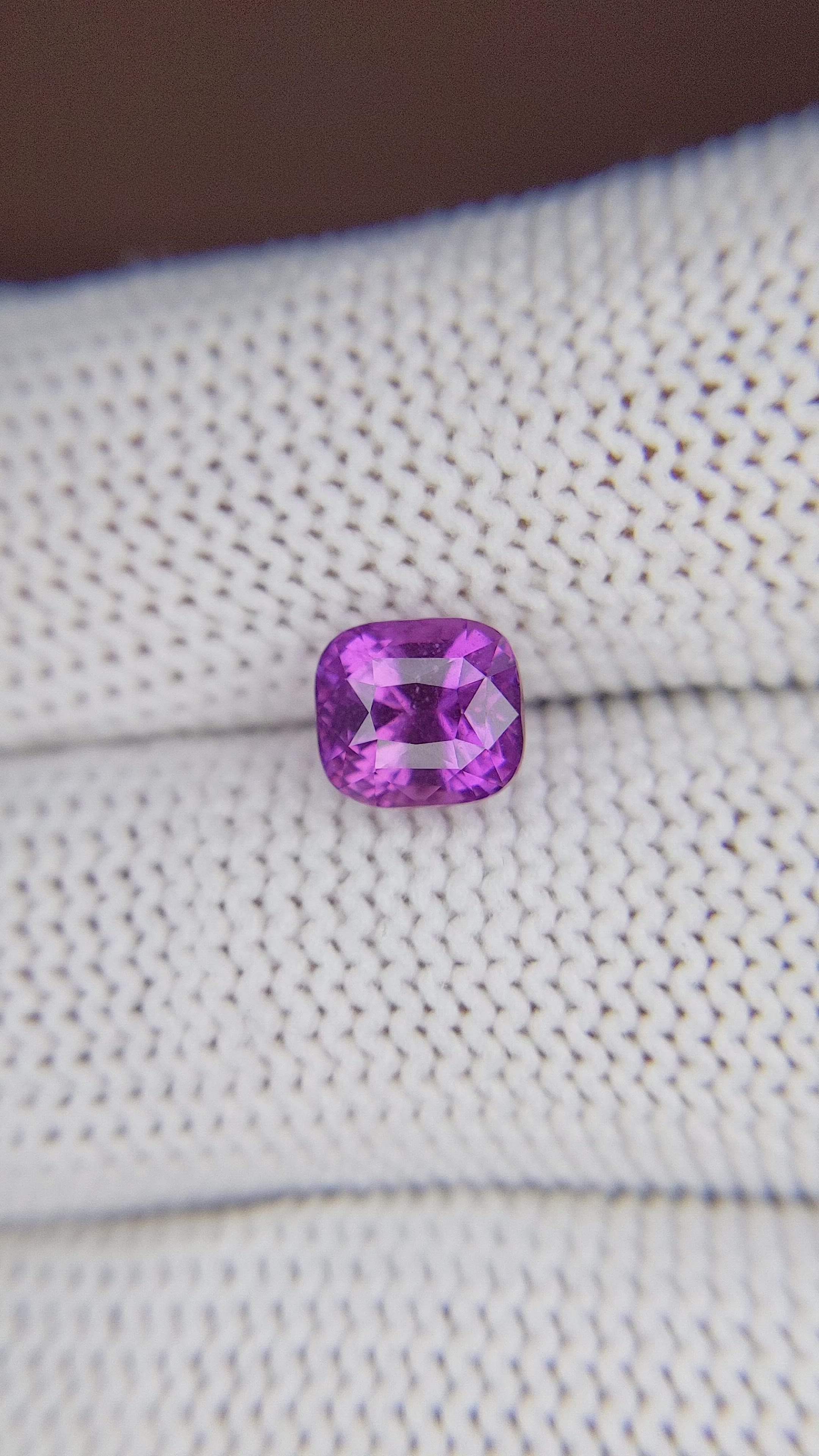 2.55 Ct. Purple Sapphire from Ceylon (Sri Lanka) Size Video