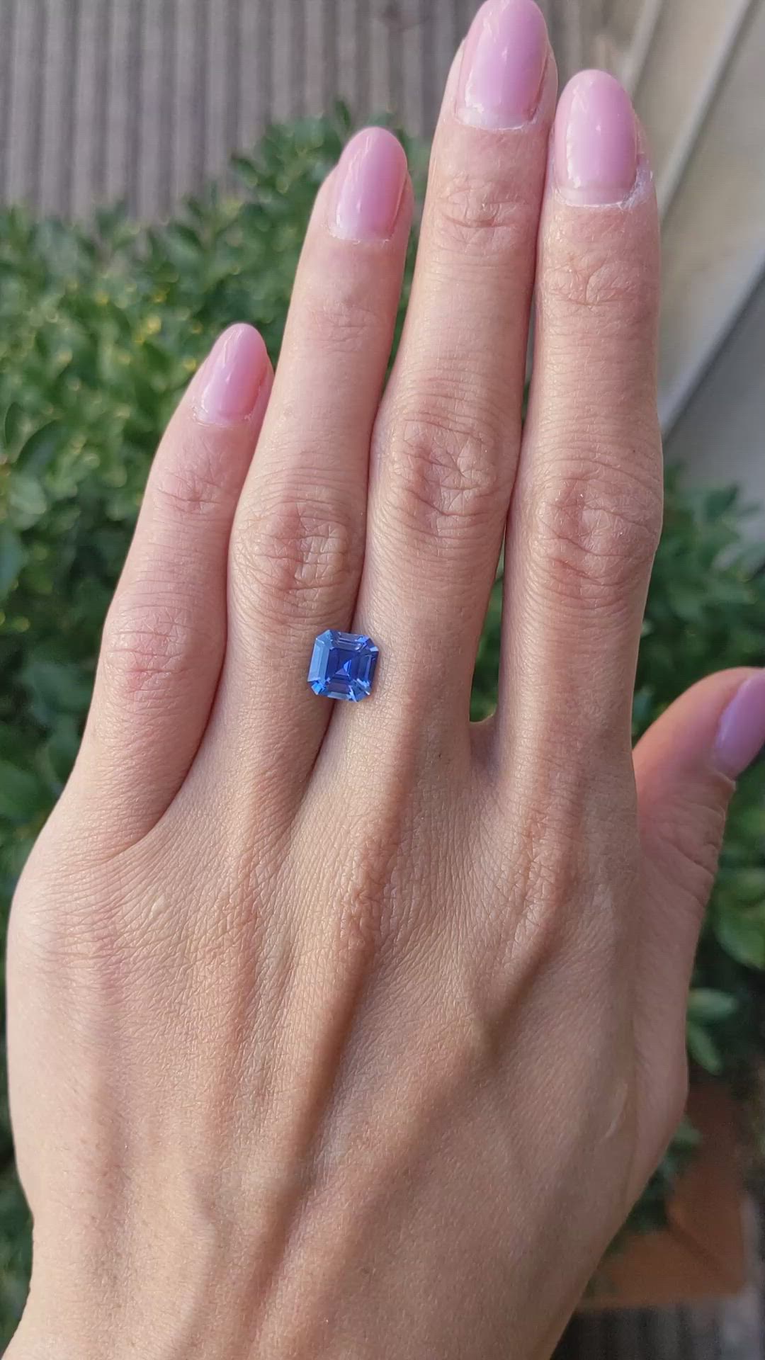 2.21 Ct. Blue Sapphire from Ceylon (Sri Lanka) Size Video