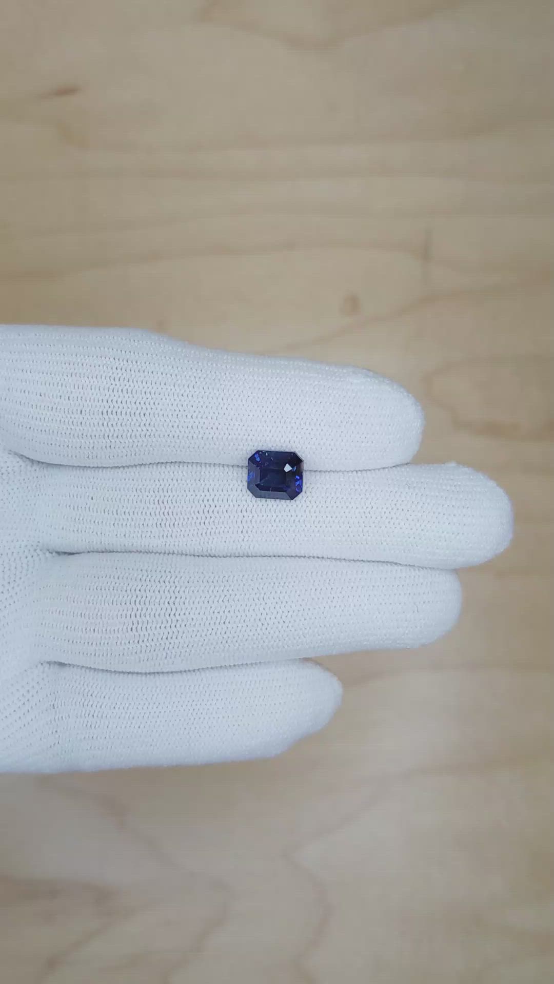 2.70 Ct. Blue Sapphire from Ceylon (Sri Lanka) Size Video