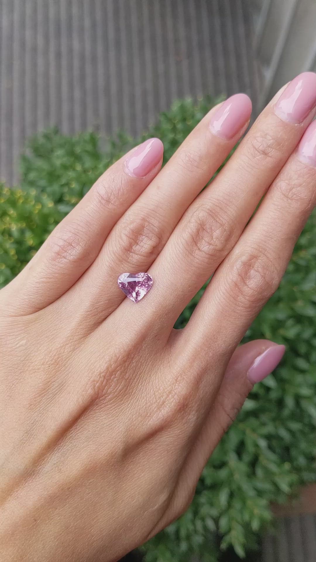 3.04 Ct. Pink Sapphire from Madagascar Size Video