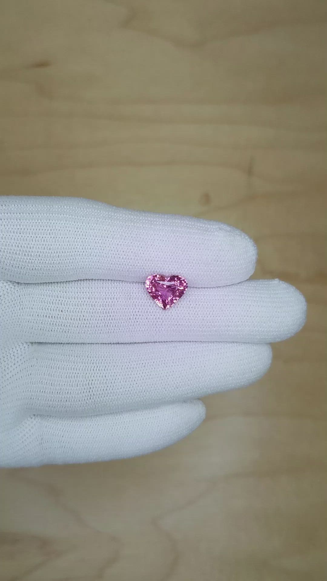 3.04 Ct. Pink Sapphire from Madagascar Size Video