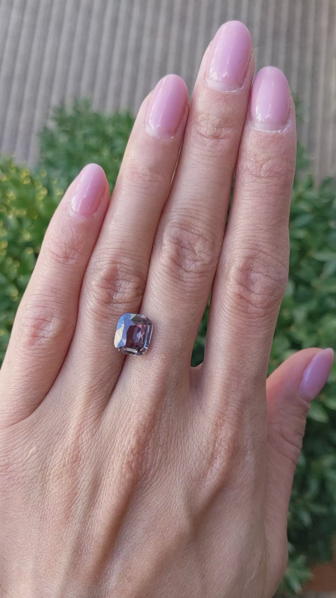 4.11 Ct. Pink Sapphire from Ceylon (Sri Lanka) Size Video