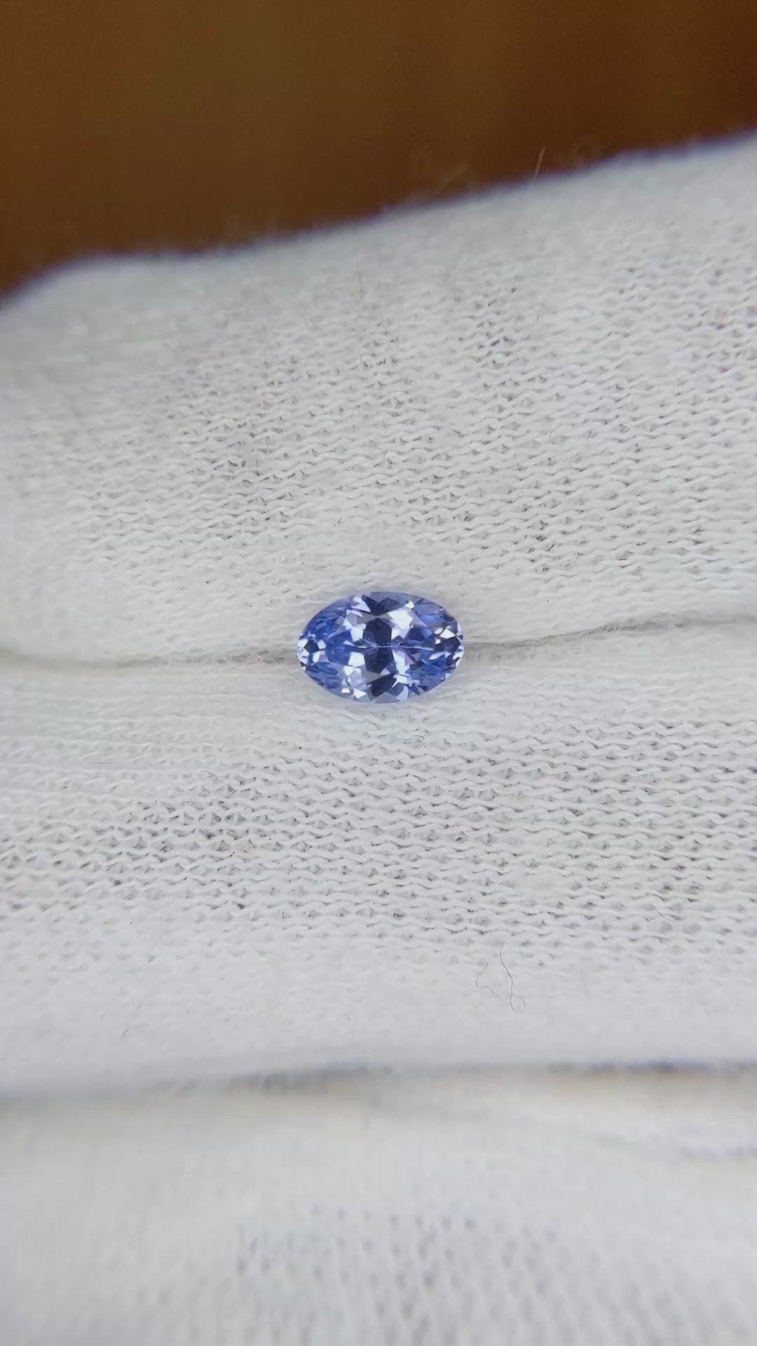 0.50 Ct. Blue Sapphire from Ceylon (Sri Lanka) Size Video