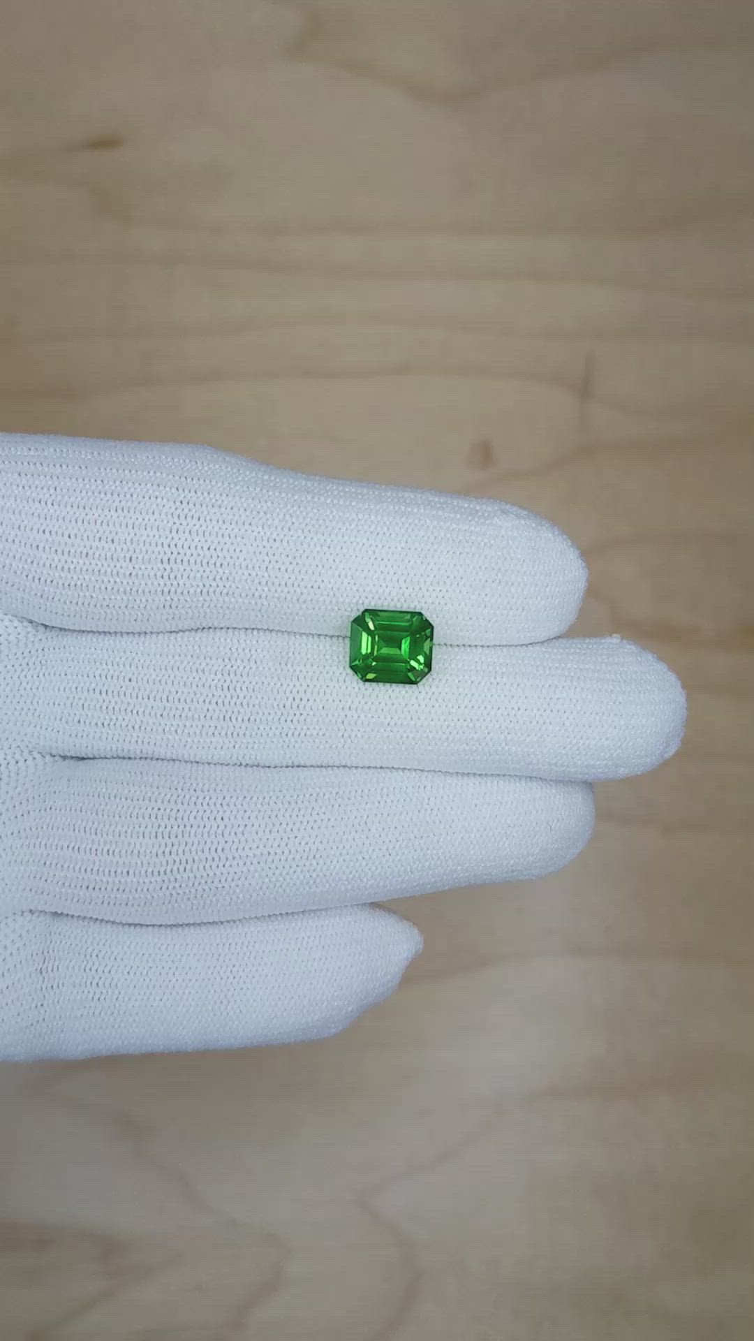 3.17 Ct. Green Sapphire from Madagascar Size Video