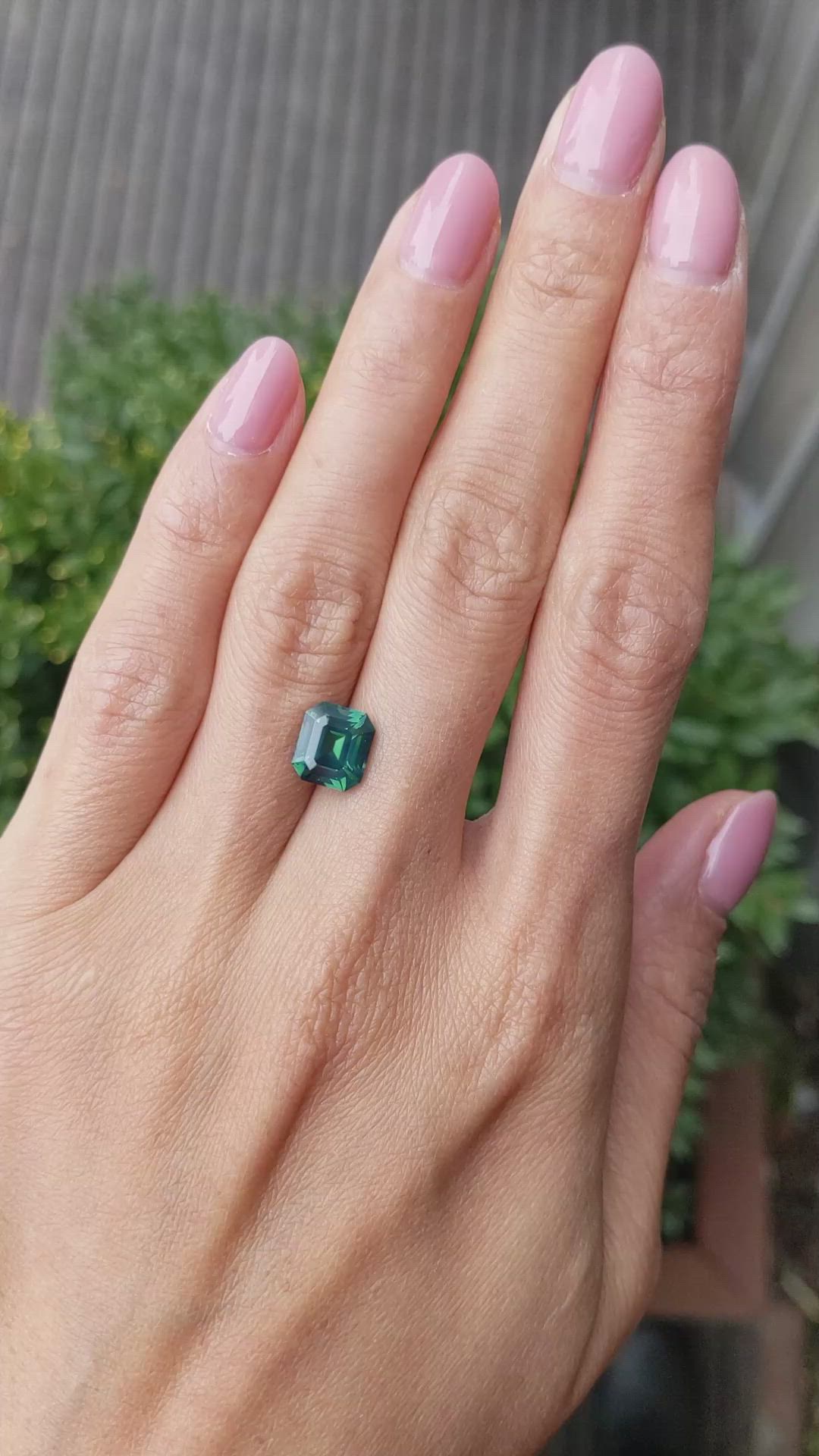 3.17 Ct. Green Sapphire from Madagascar Size Video